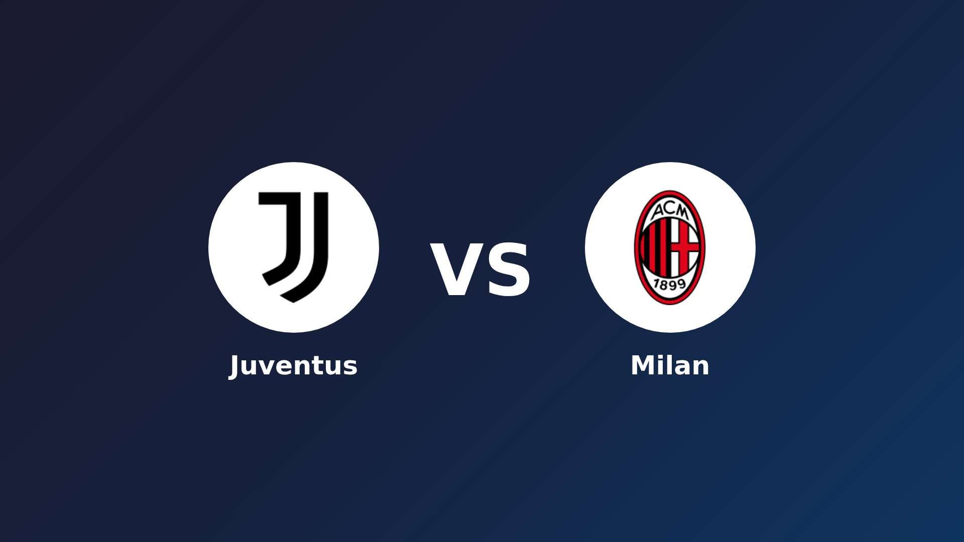 Juventus vs AC Milan