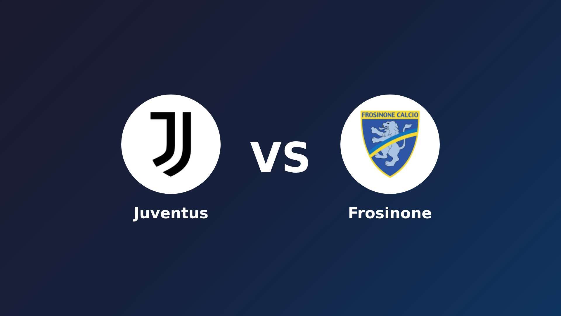 Juventus vs Frosinone