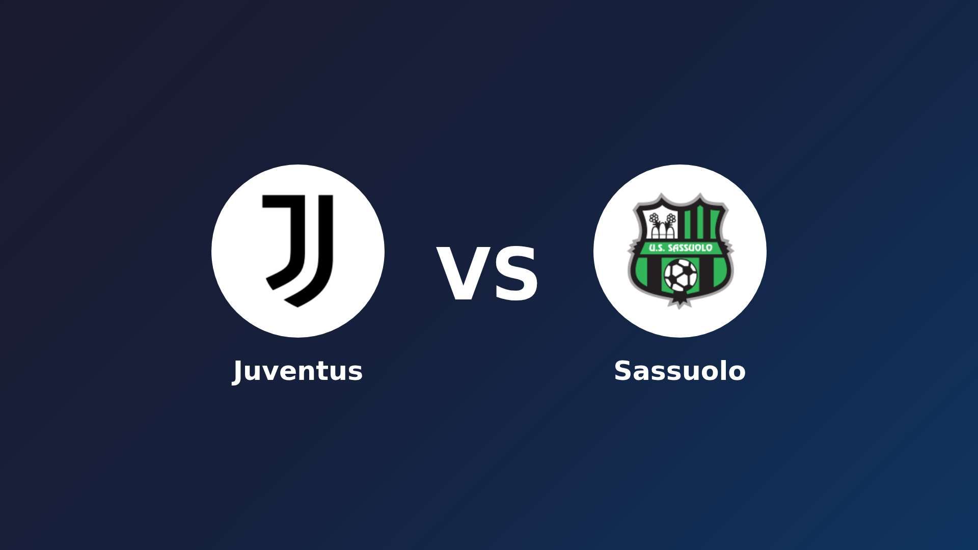 Juventus vs Sassuolo