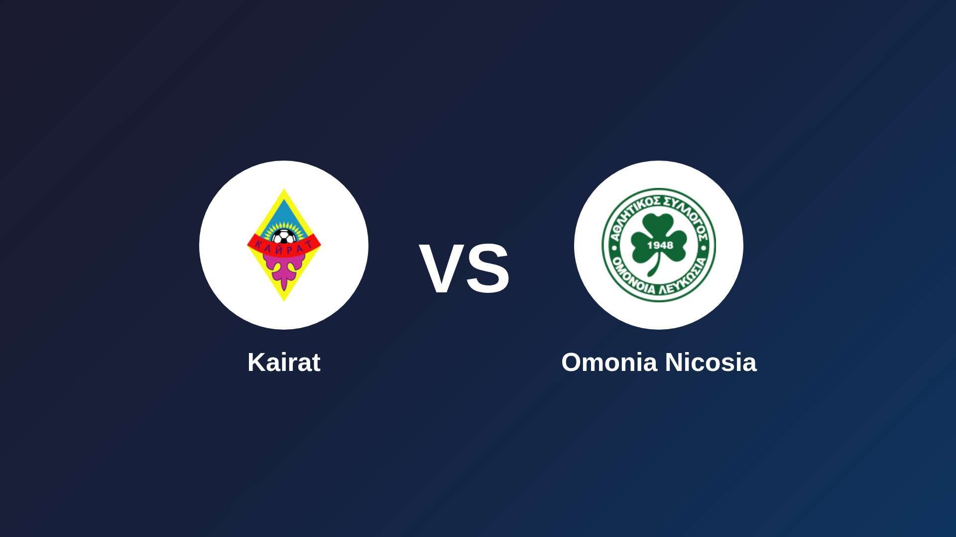 Kairat vs Omonia Nicosia