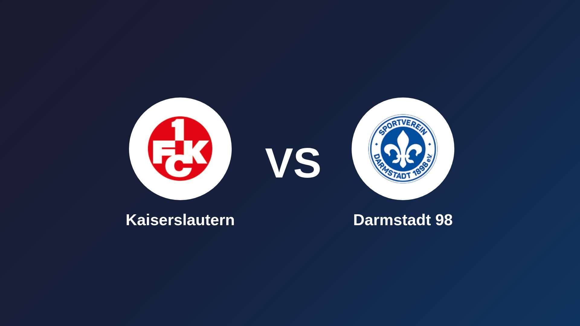 Kaiserslautern vs Darmstadt 98