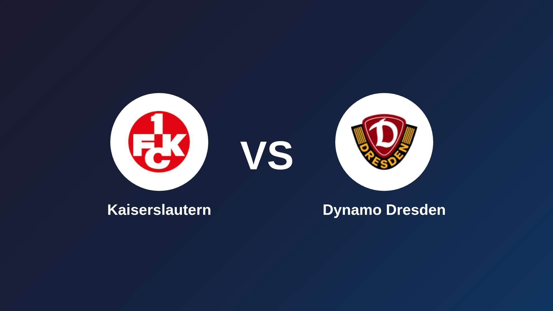 Kaiserslautern vs Dynamo Dresden