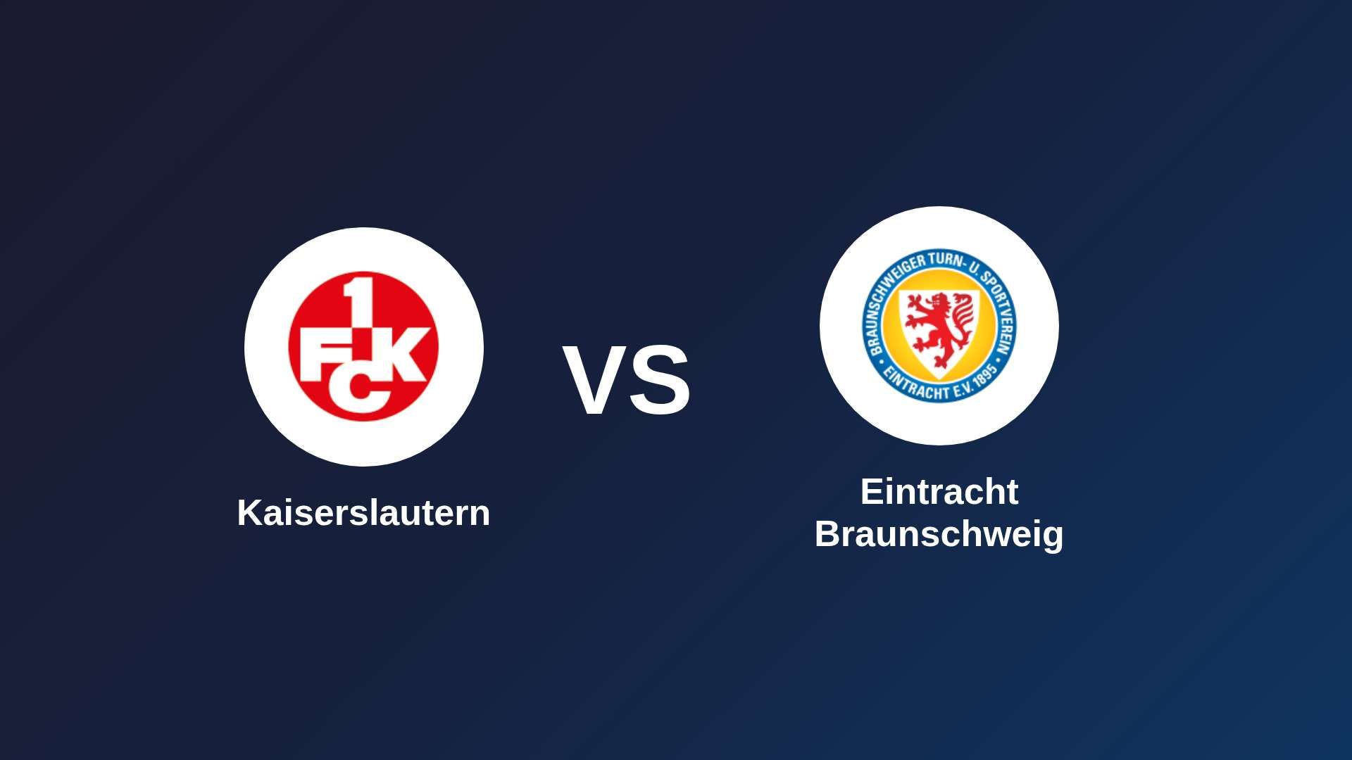 Kaiserslautern vs Eintracht Braunschweig
