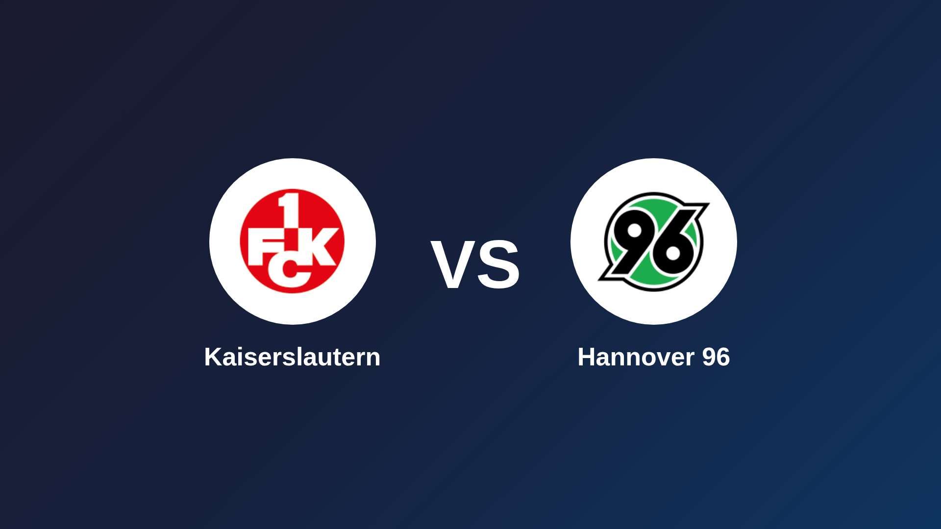 Kaiserslautern vs Hannover 96
