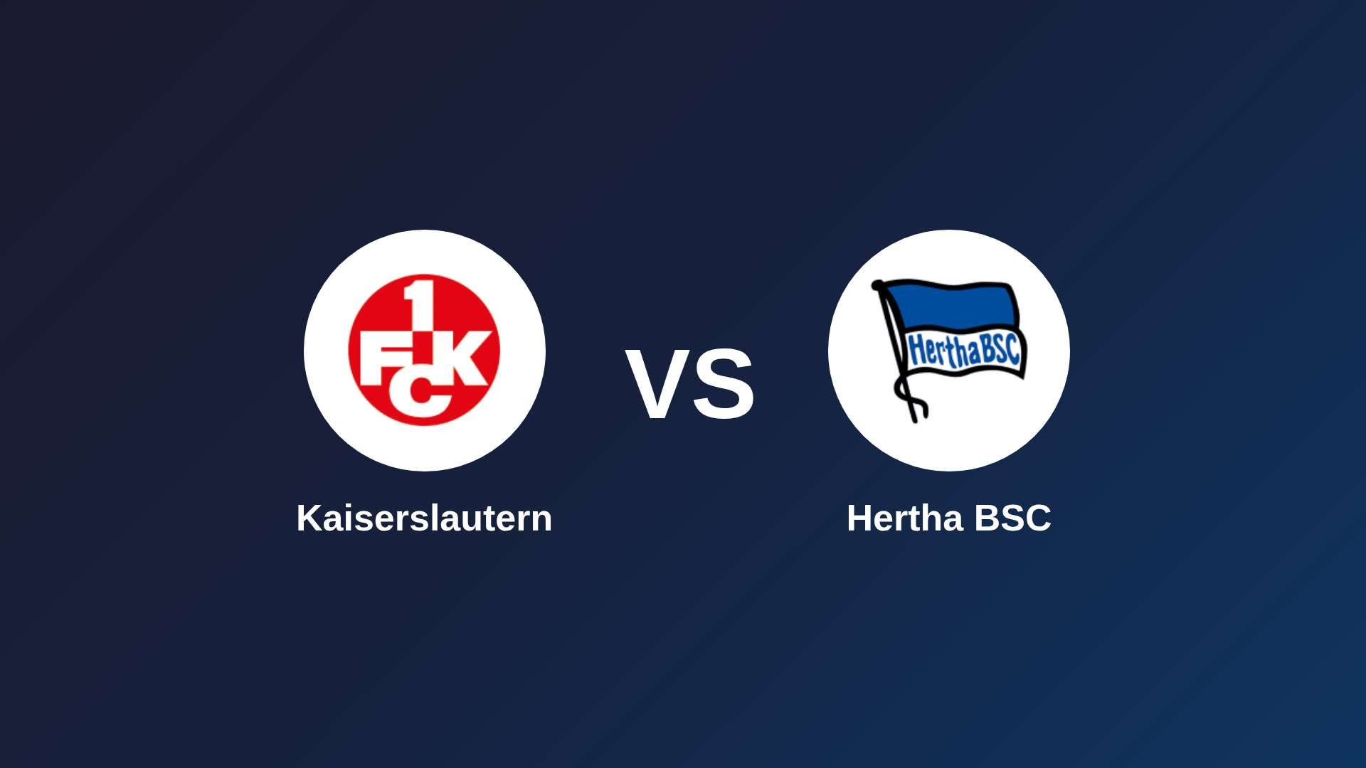 Kaiserslautern vs Hertha BSC