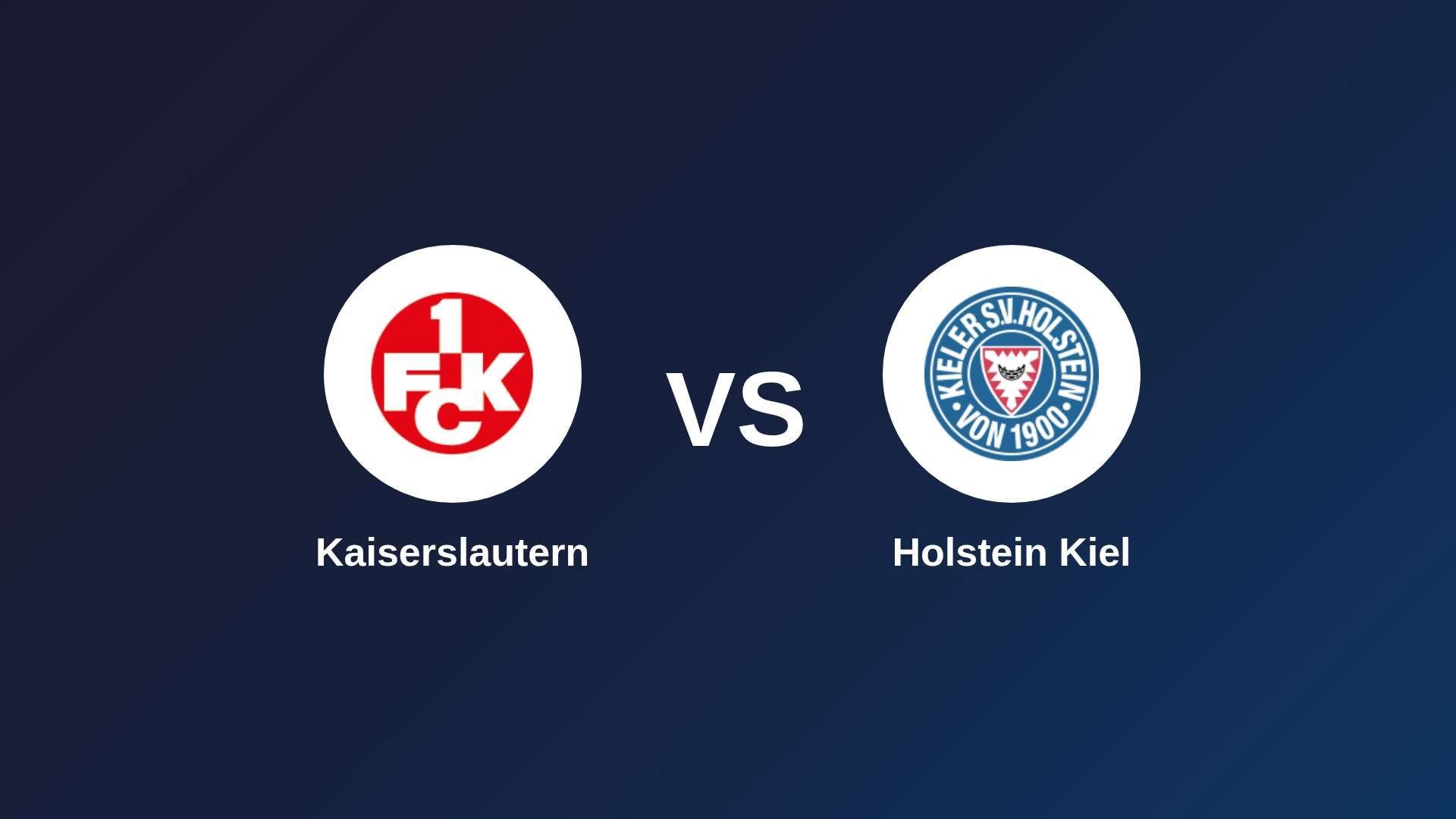 Kaiserslautern vs Holstein Kiel