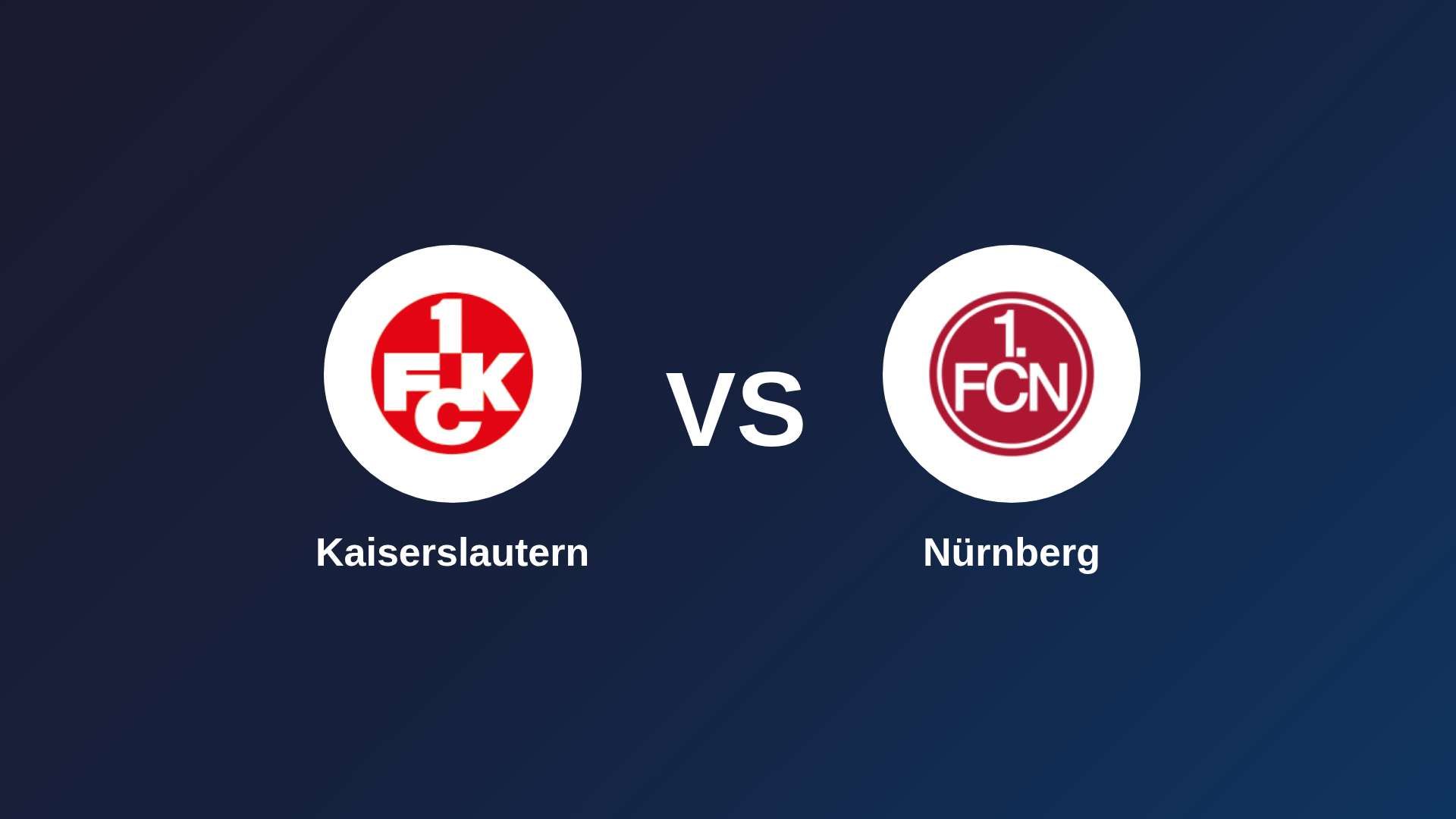 Kaiserslautern vs Nürnberg