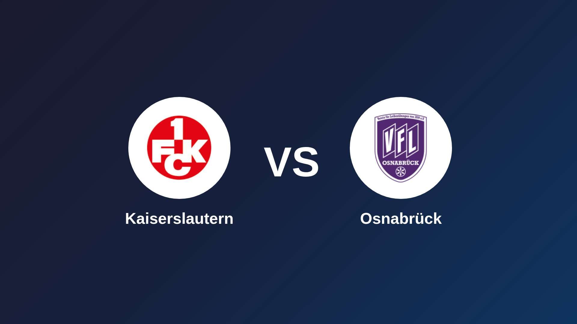 Kaiserslautern vs Osnabrück