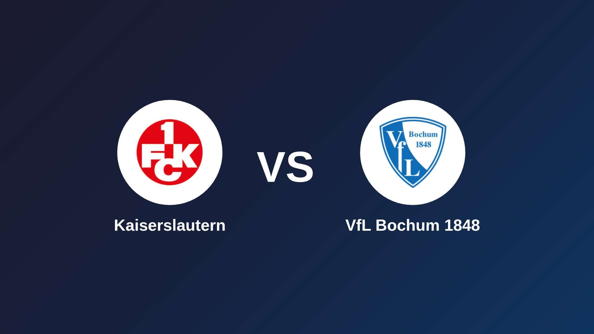 Kaiserslautern vs VfL Bochum 1848
