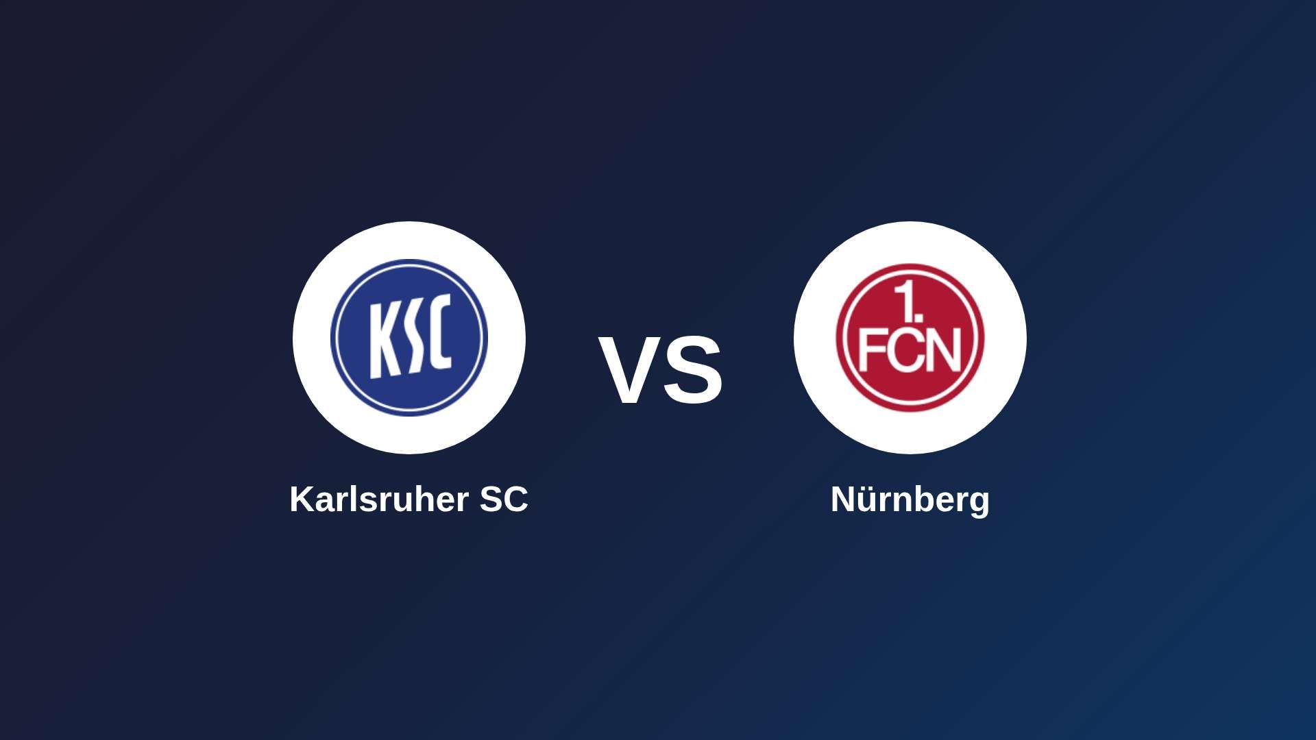 Karlsruher SC vs Nürnberg