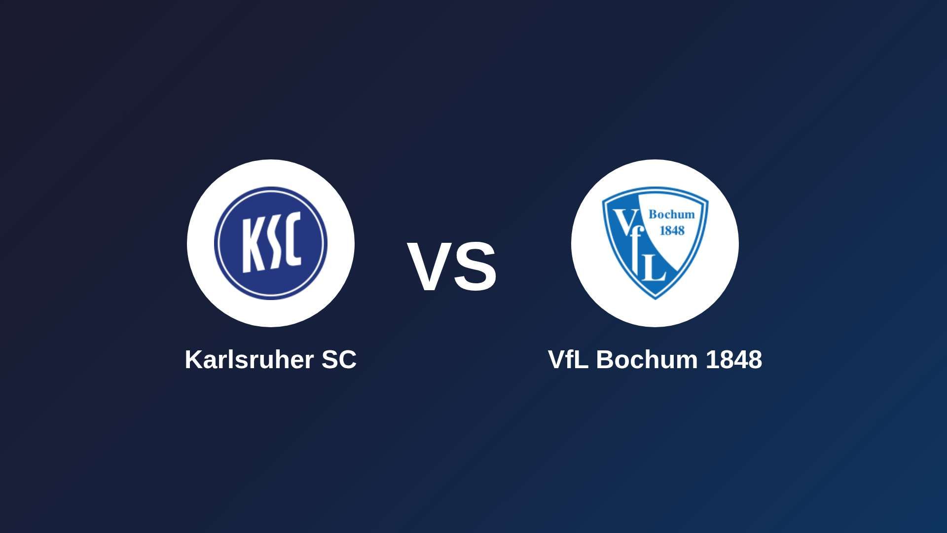 Karlsruher SC vs VfL Bochum 1848