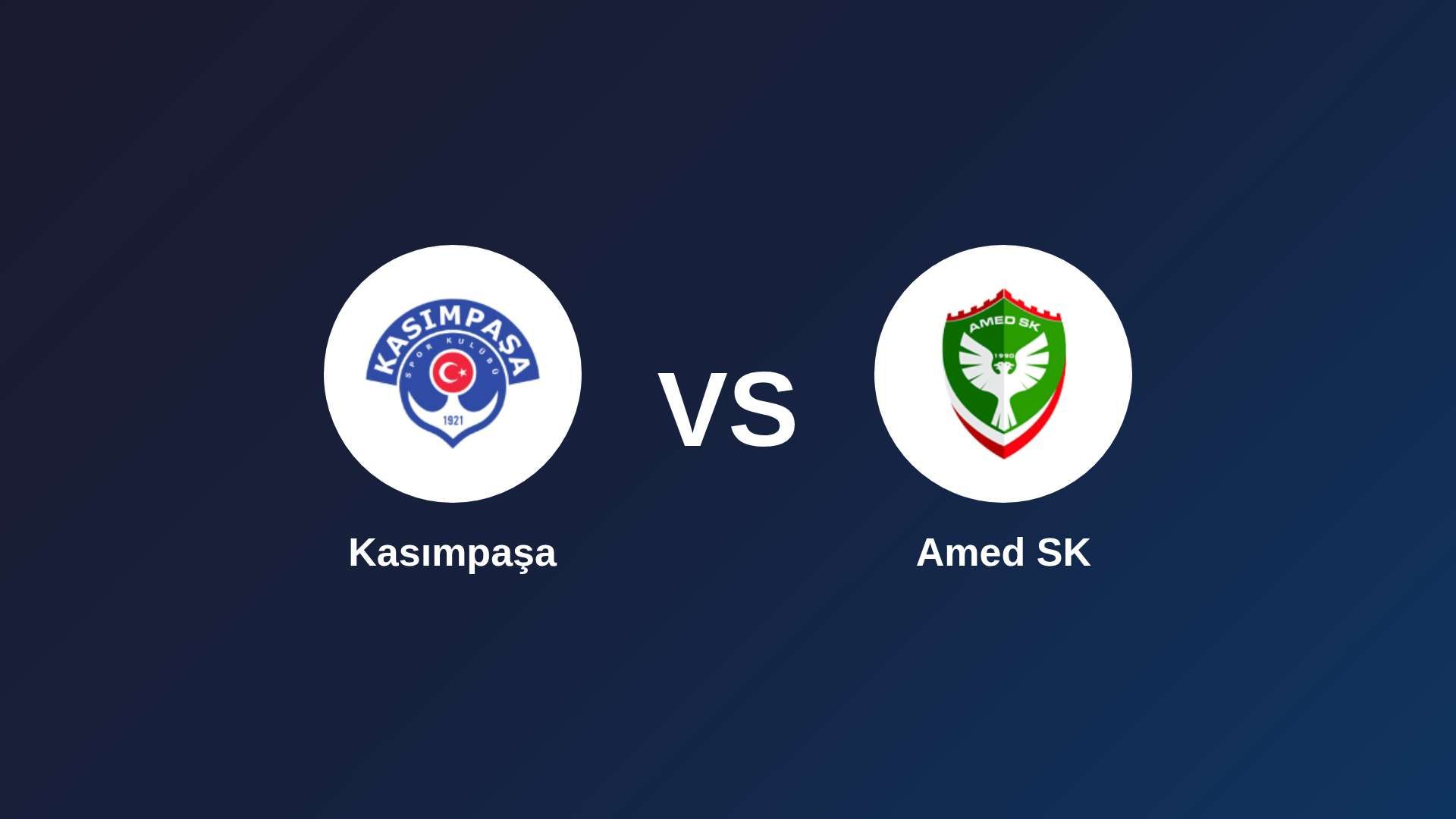 Kasımpaşa vs Amed SK