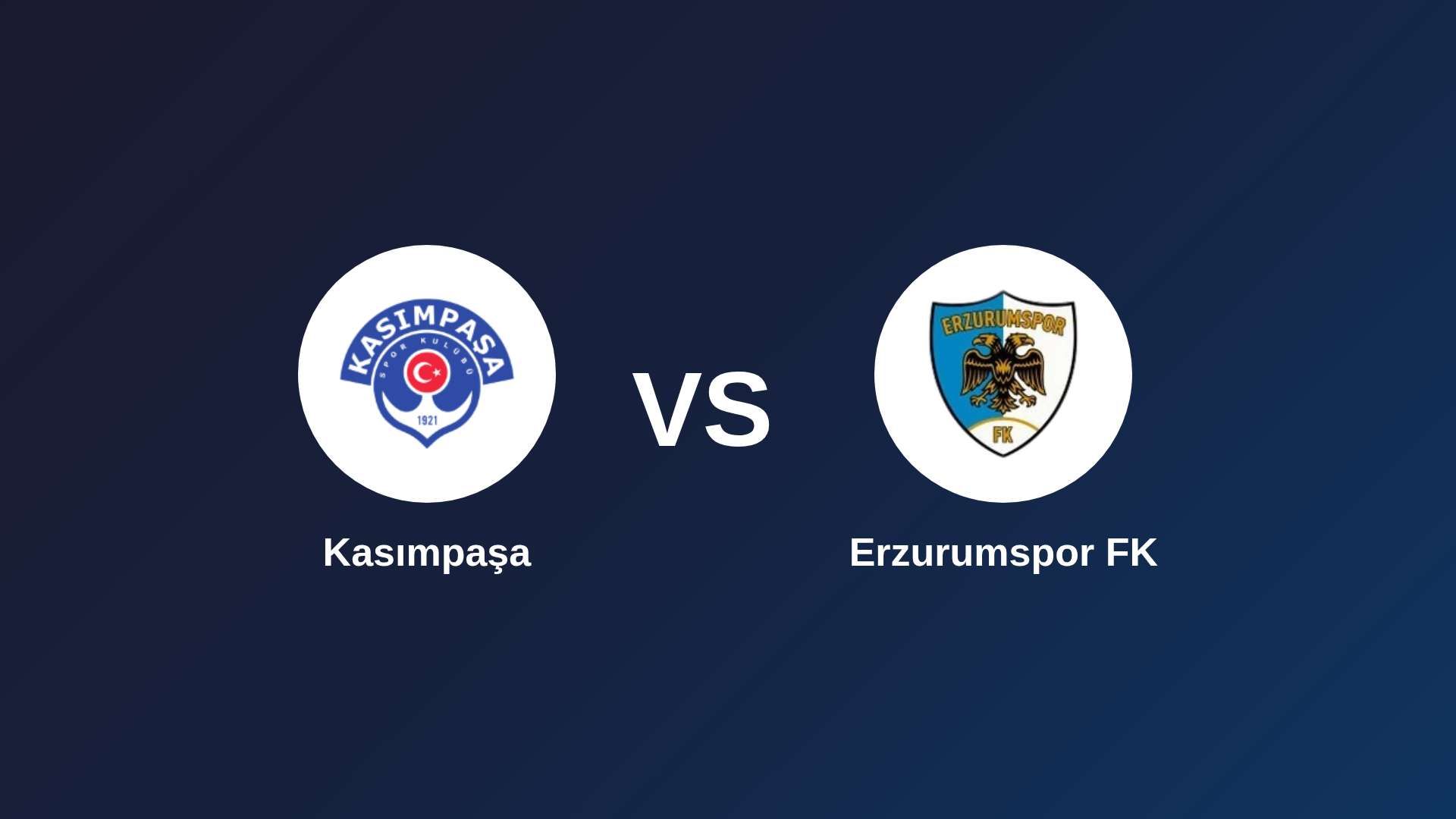 Kasımpaşa vs Erzurumspor FK