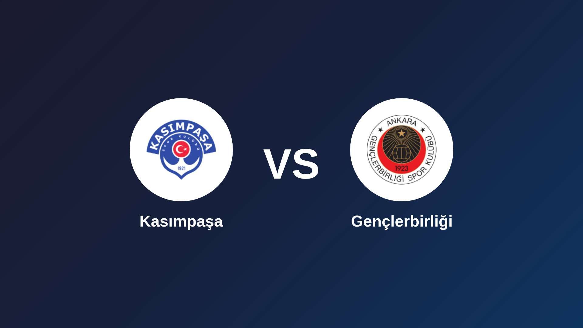 Kasımpaşa vs Gençlerbirliği