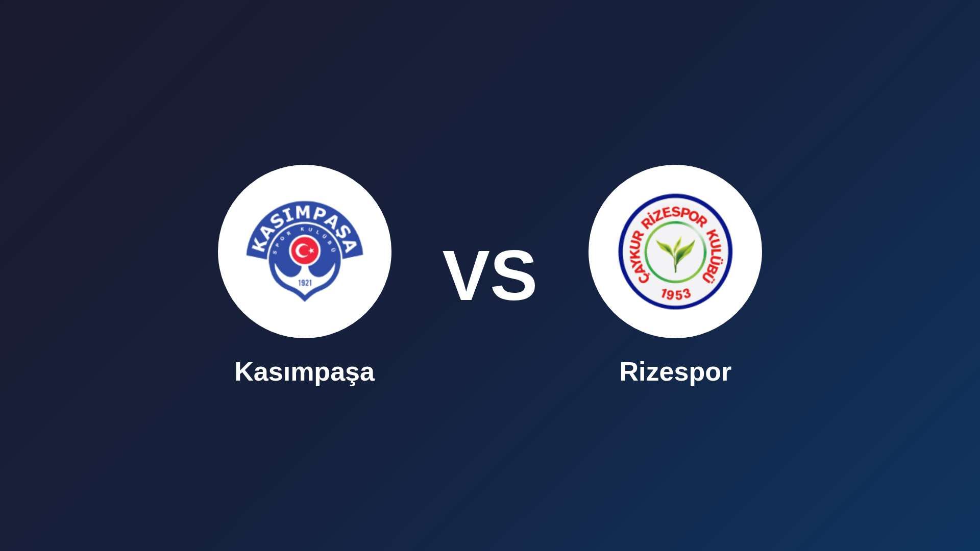 Kasımpaşa vs Rizespor