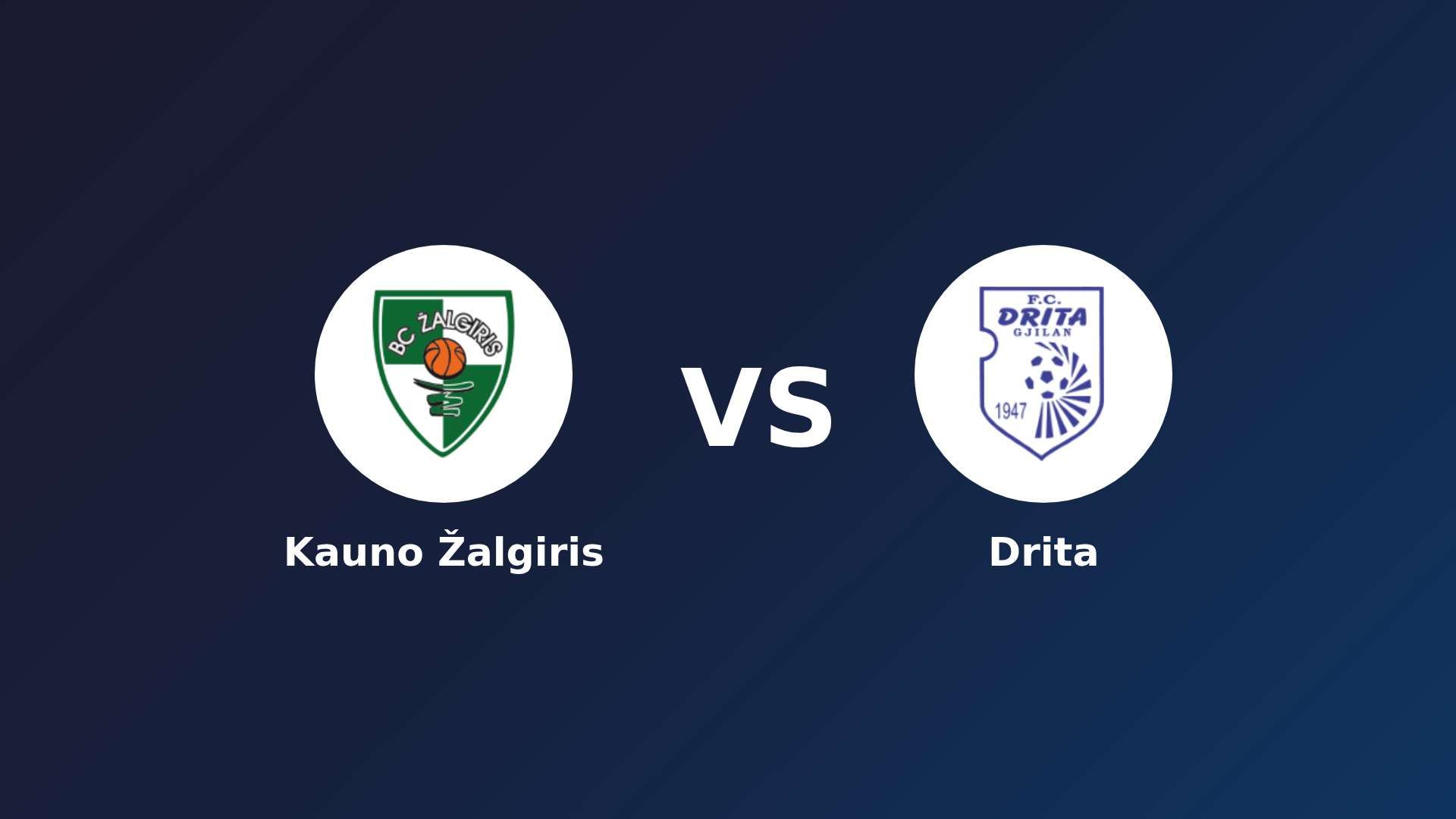 Kauno Žalgiris vs Drita