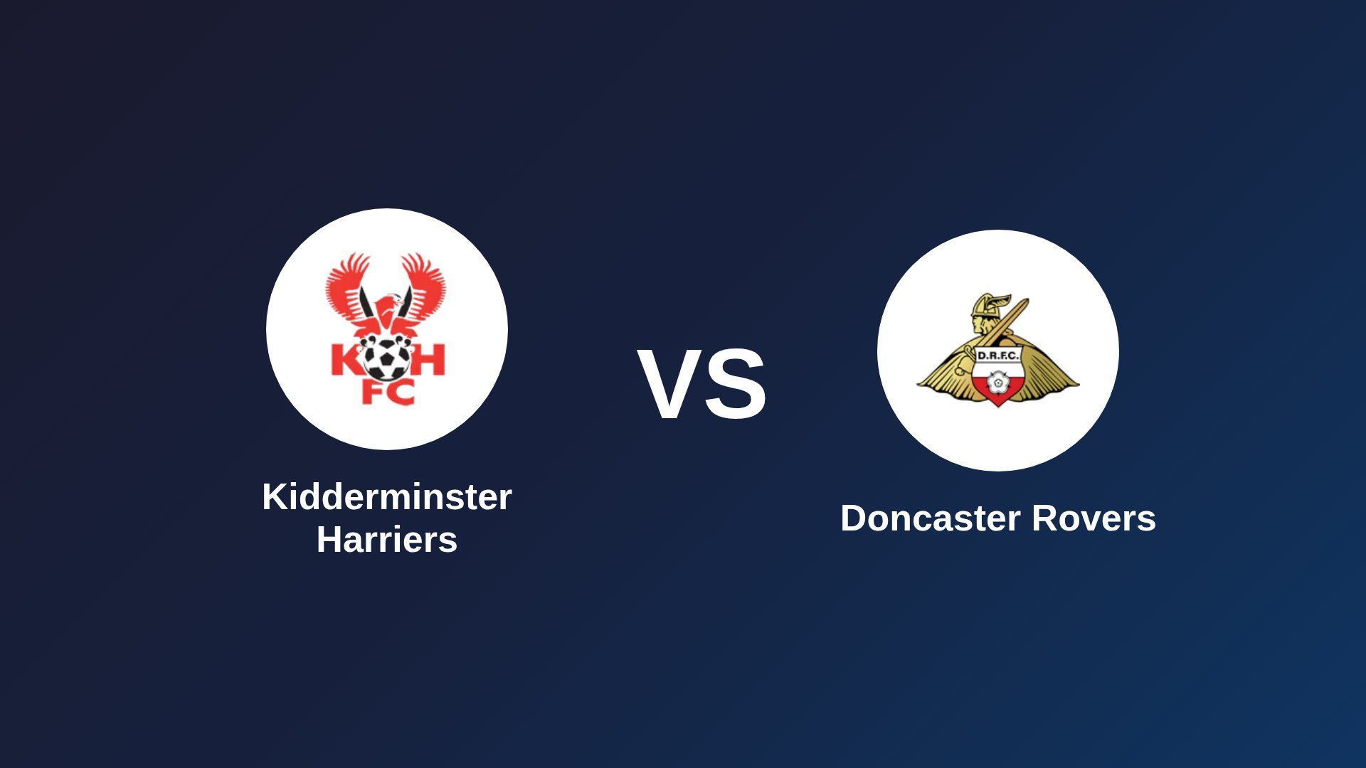 Kidderminster Harriers vs Doncaster Rovers