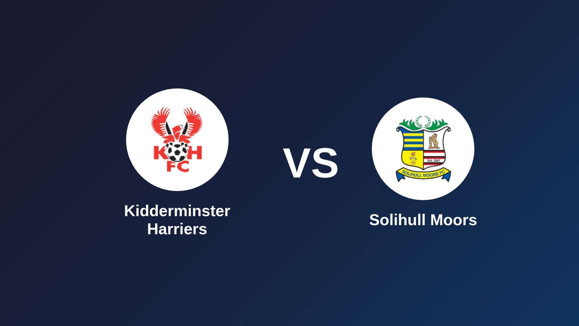Kidderminster Harriers vs Solihull Moors