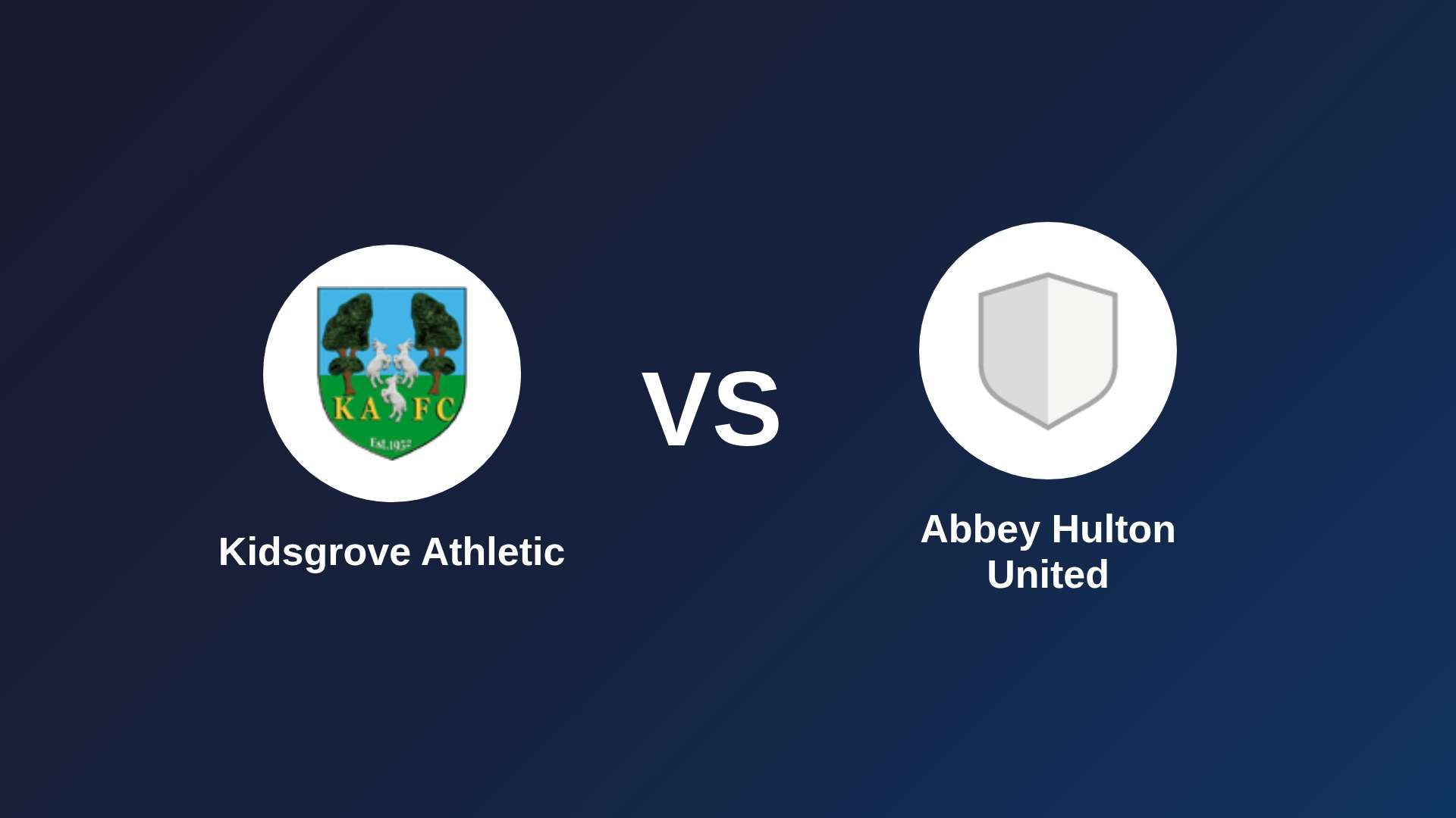 Kidsgrove Athletic vs Abbey Hulton United