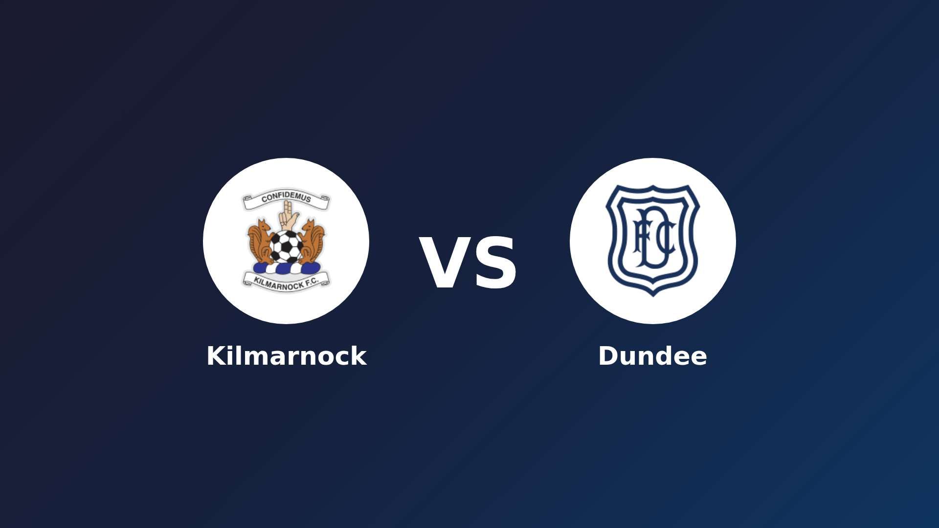 Kilmarnock vs Dundee