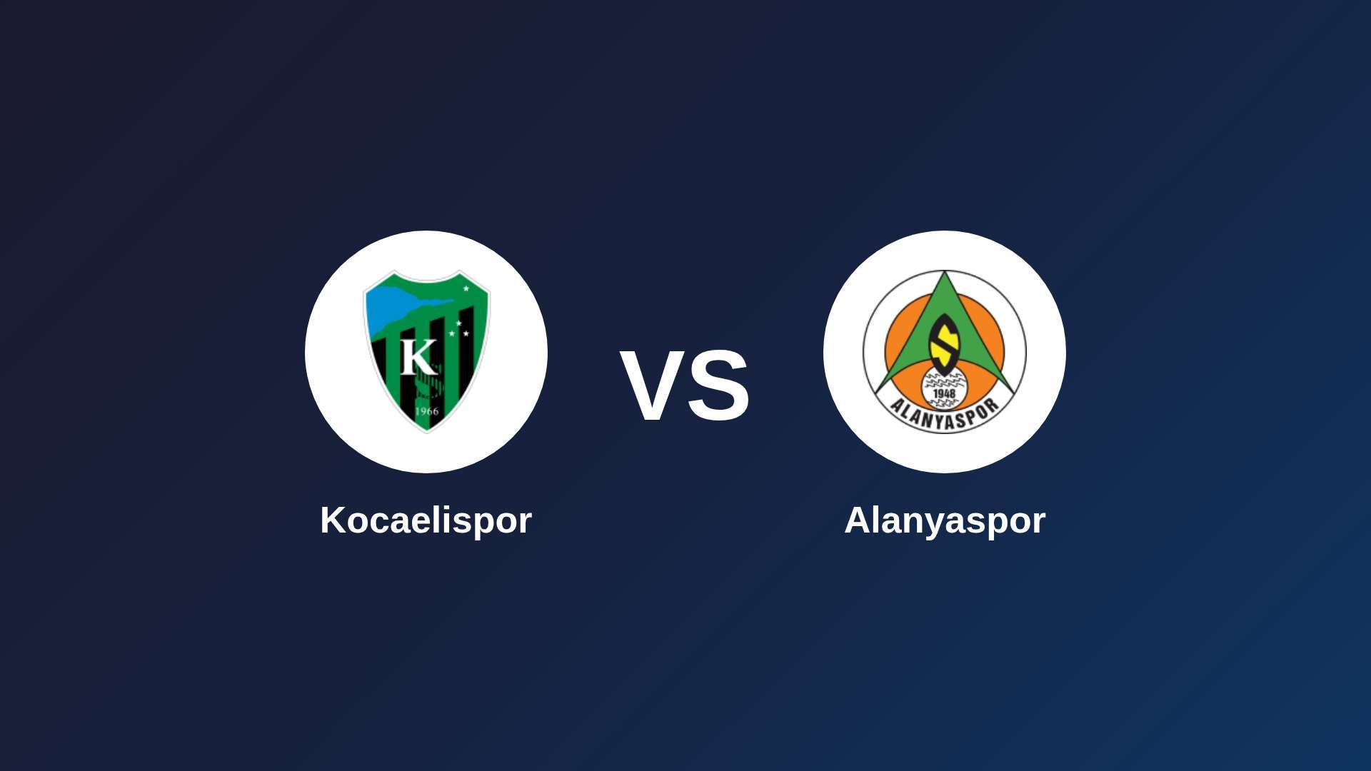 Kocaelispor vs Alanyaspor