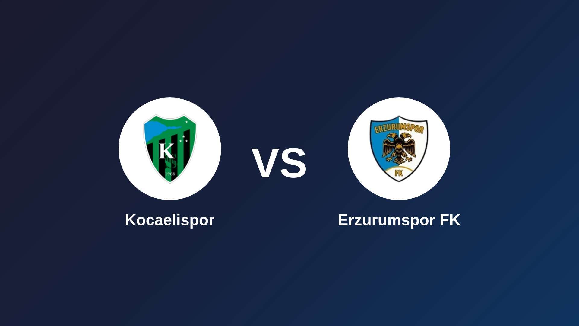 Kocaelispor vs Erzurumspor FK