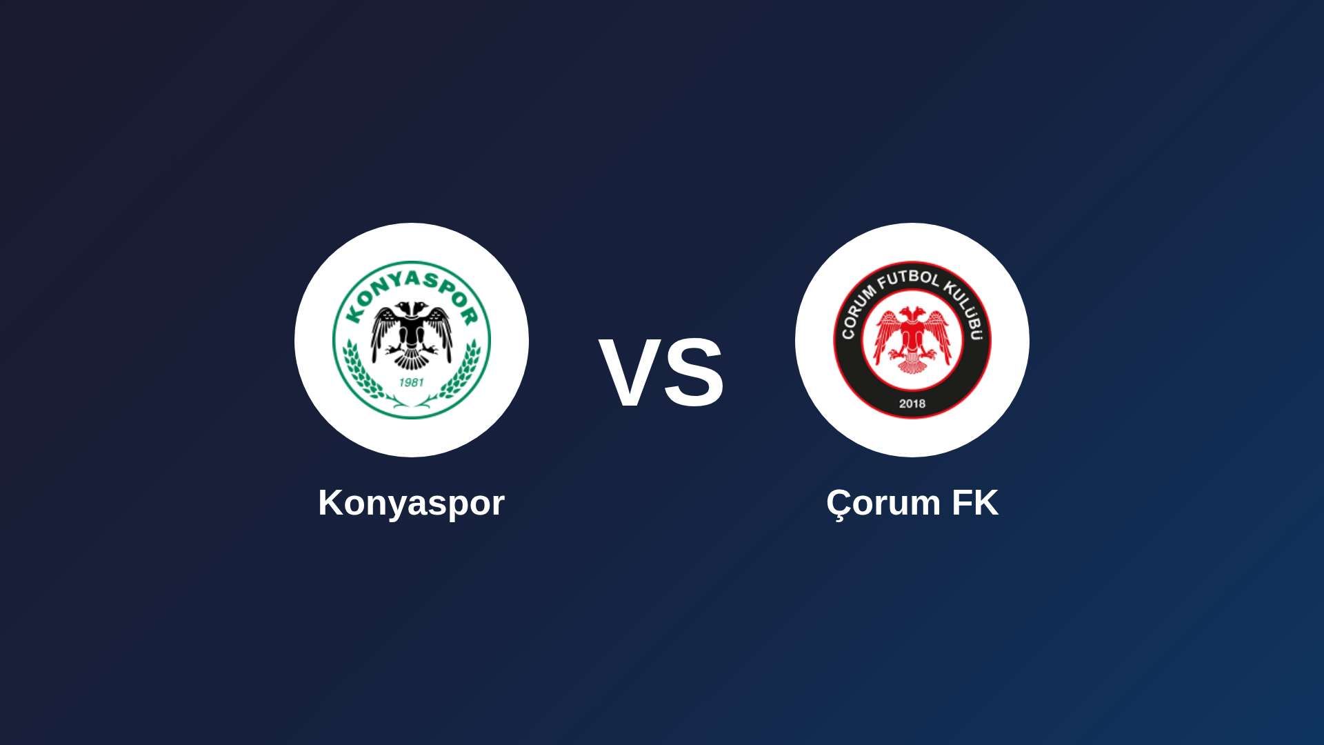 Konyaspor vs Çorum FK