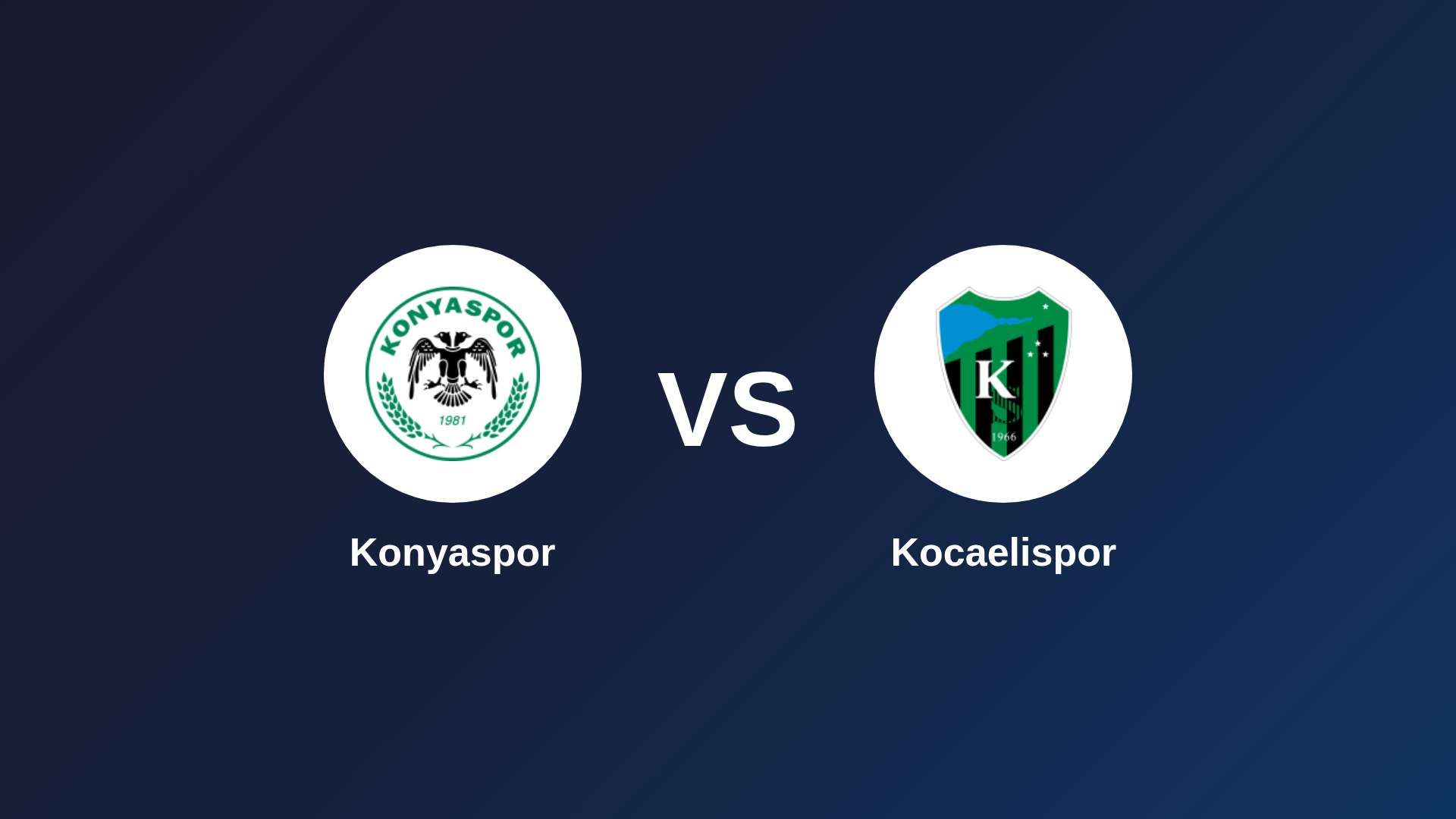 Konyaspor vs Kocaelispor