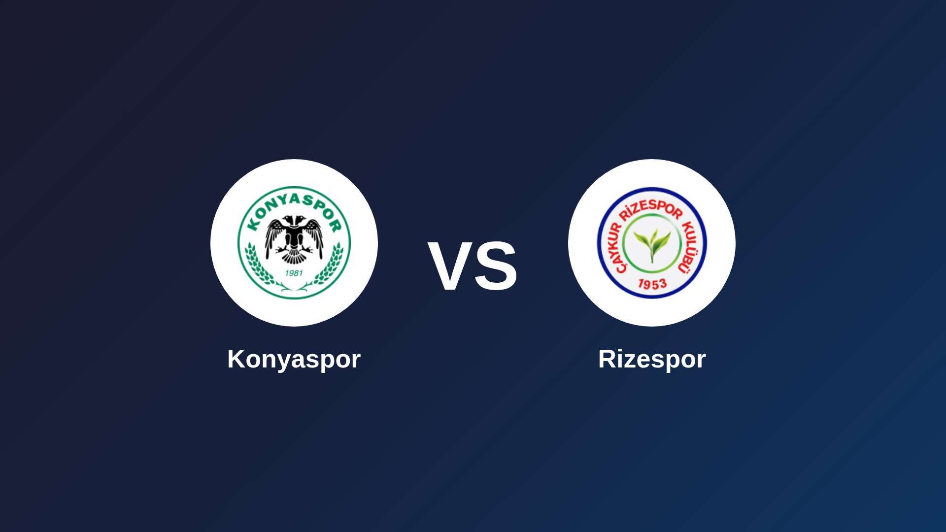 Konyaspor vs Rizespor
