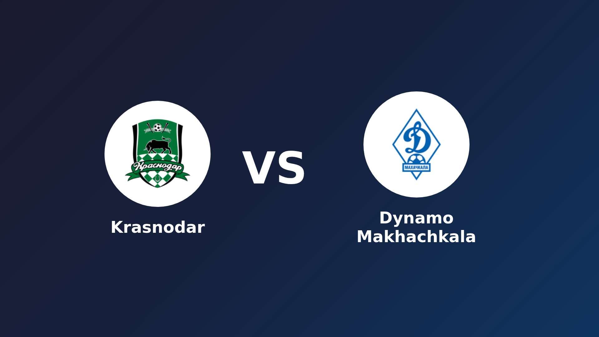 Krasnodar vs Dynamo Makhachkala
