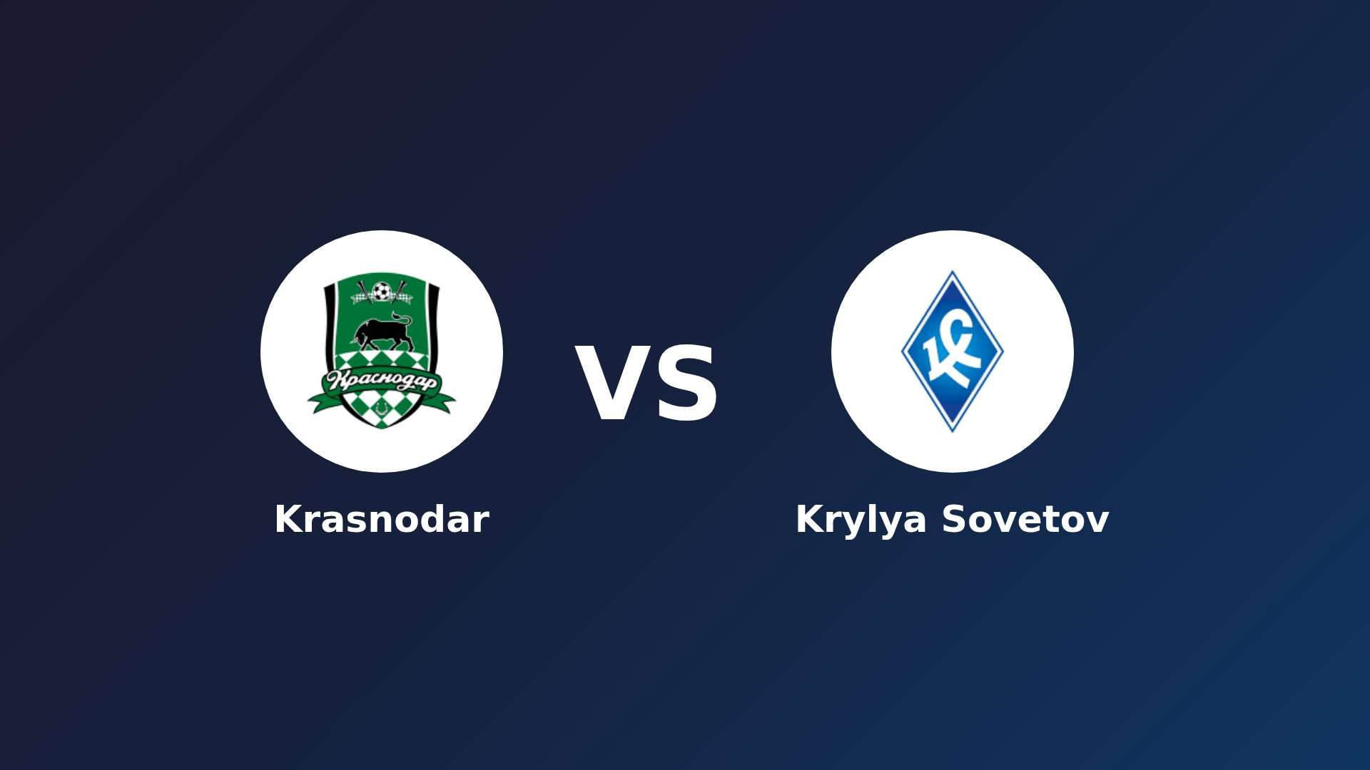 Krasnodar vs Krylya Sovetov