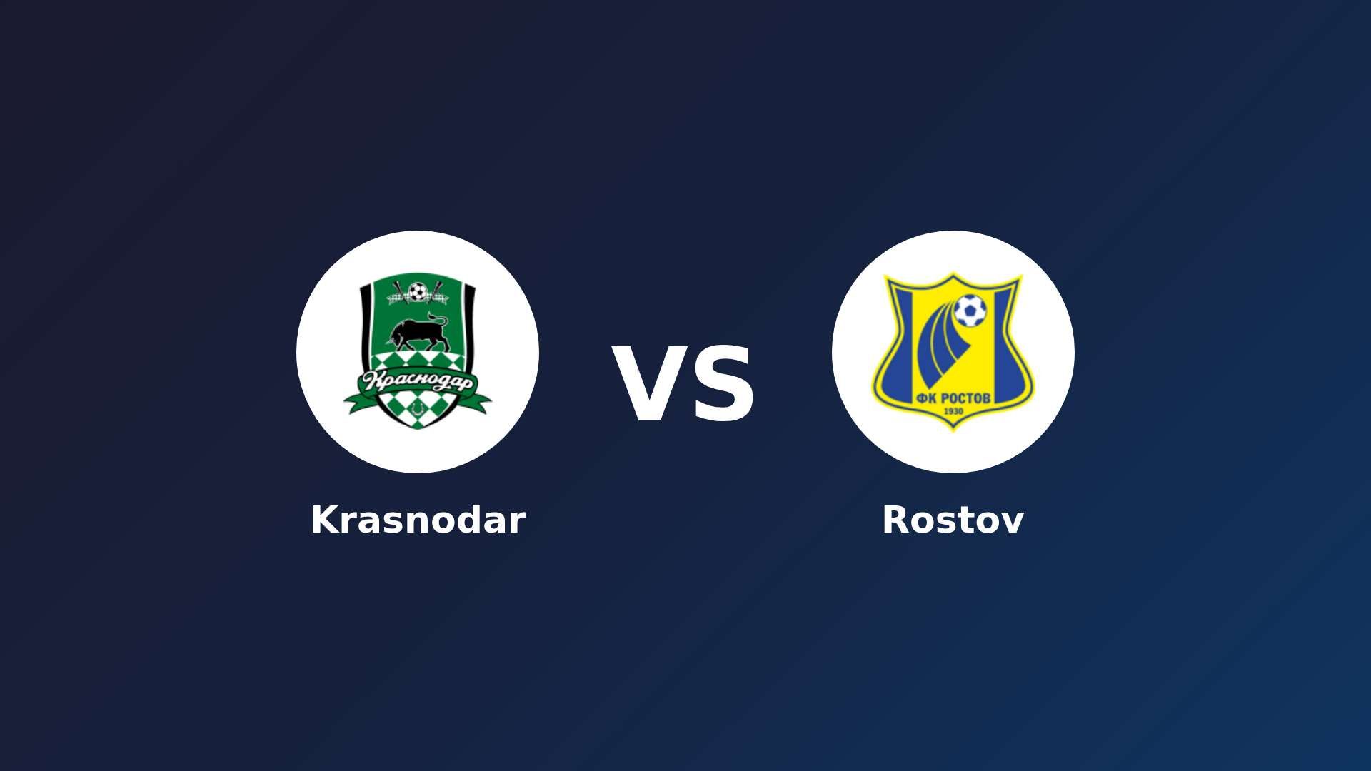 Krasnodar vs Rostov