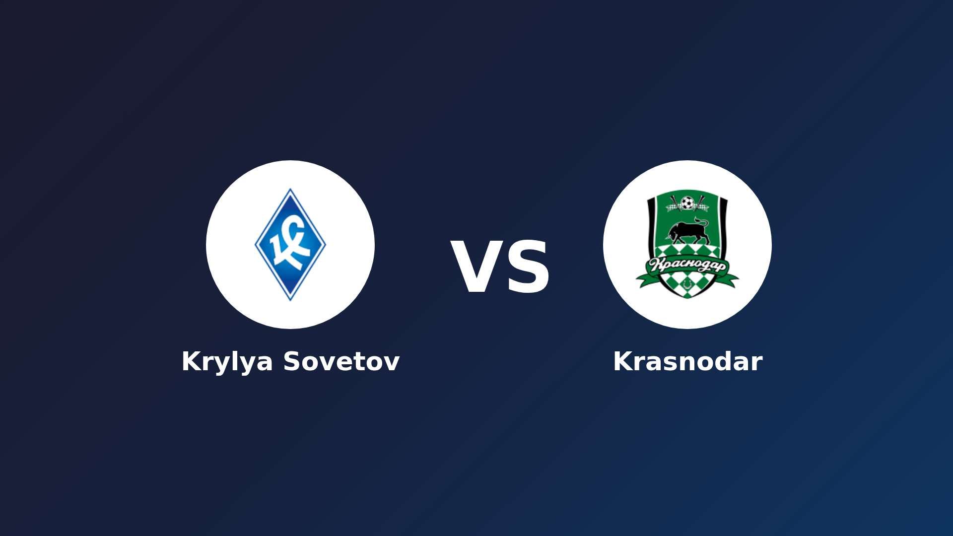 Krylya Sovetov vs Krasnodar