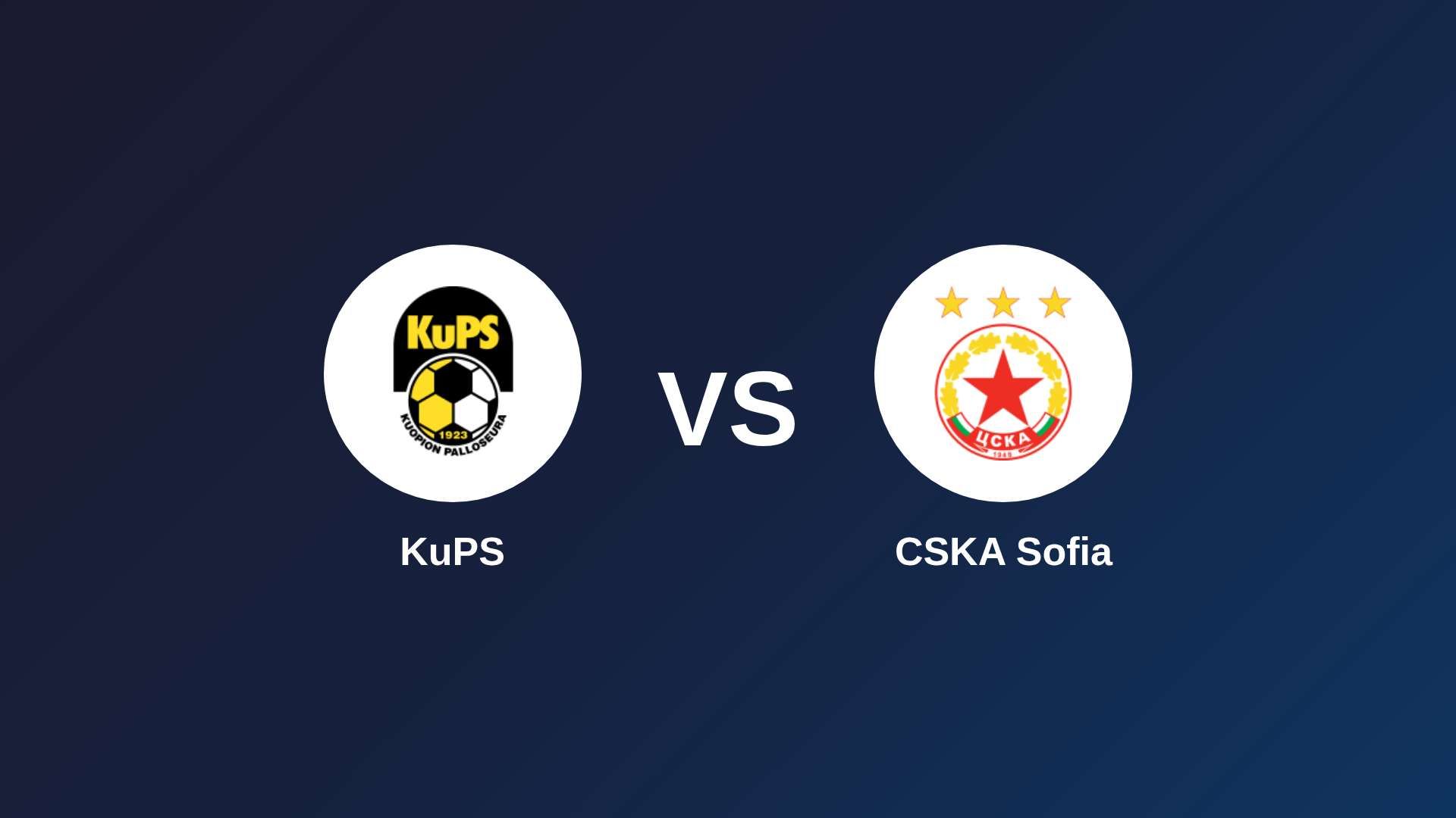 KuPS vs CSKA Sofia