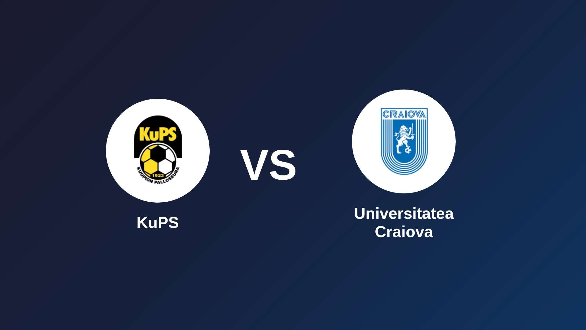 KuPS vs Universitatea Craiova