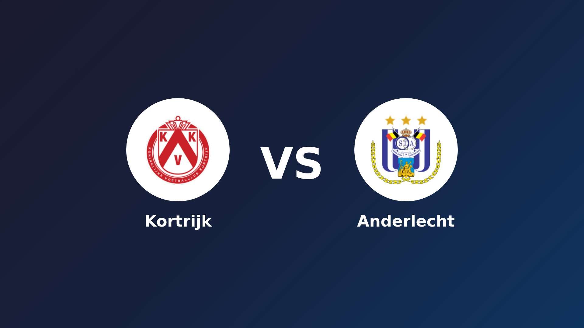 KV Kortrijk vs Anderlecht