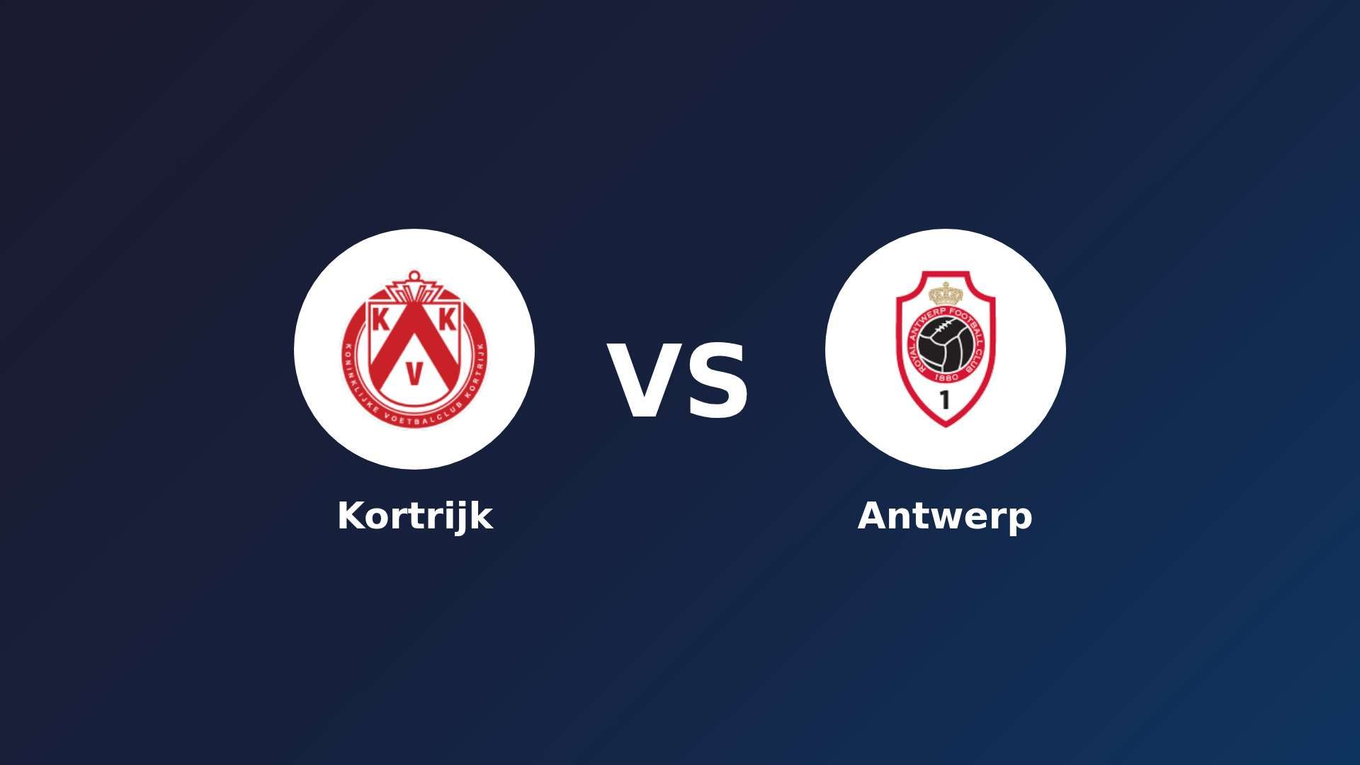 KV Kortrijk vs Antwerp