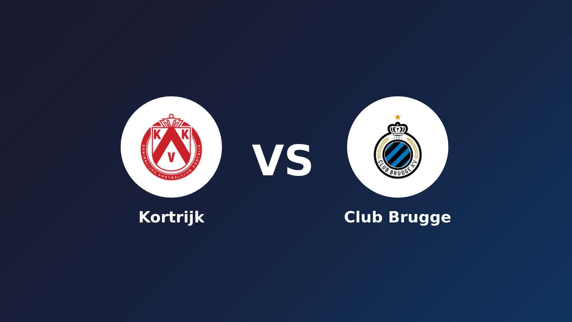 KV Kortrijk vs Club Brugge