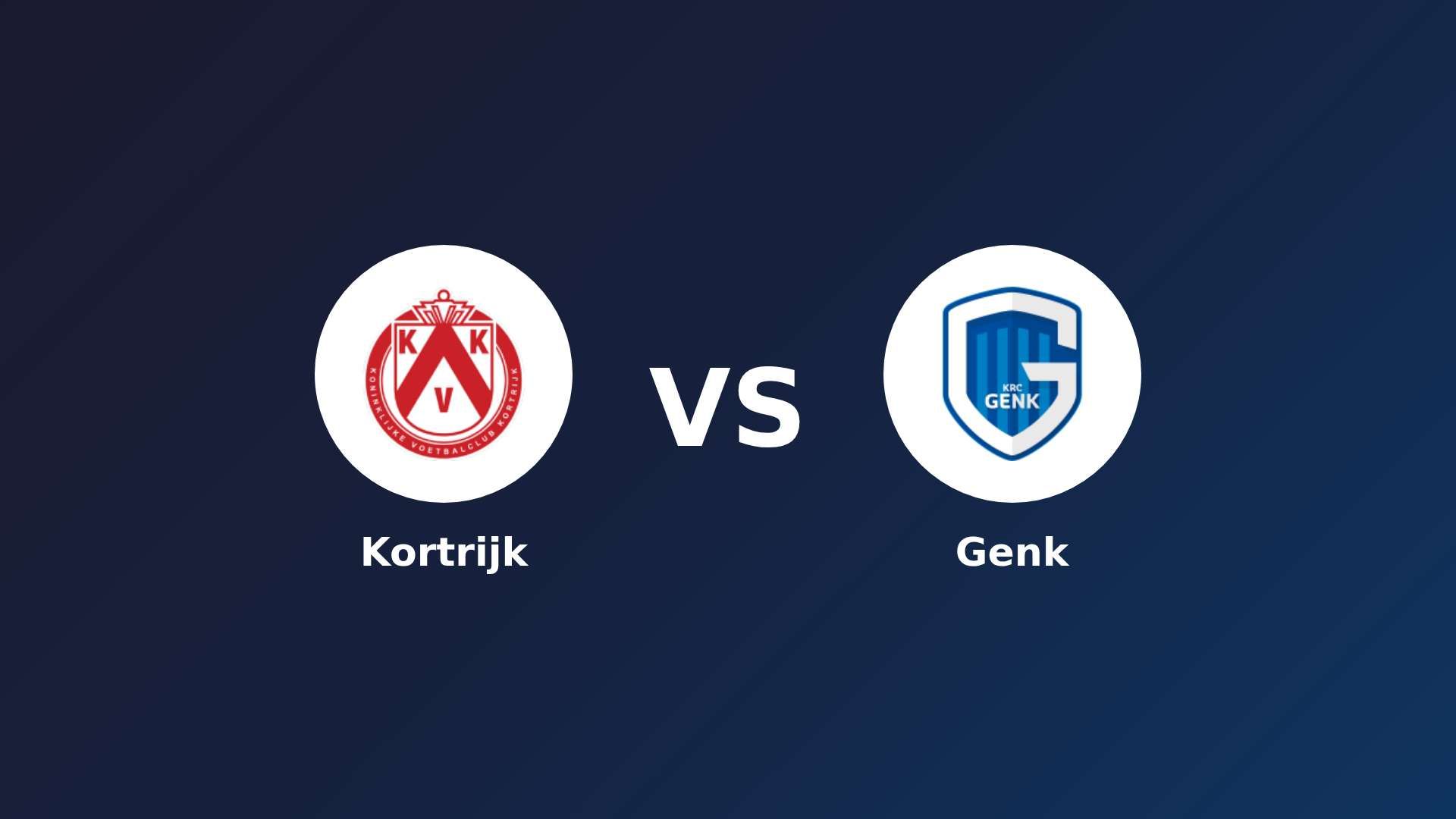 KV Kortrijk vs Genk