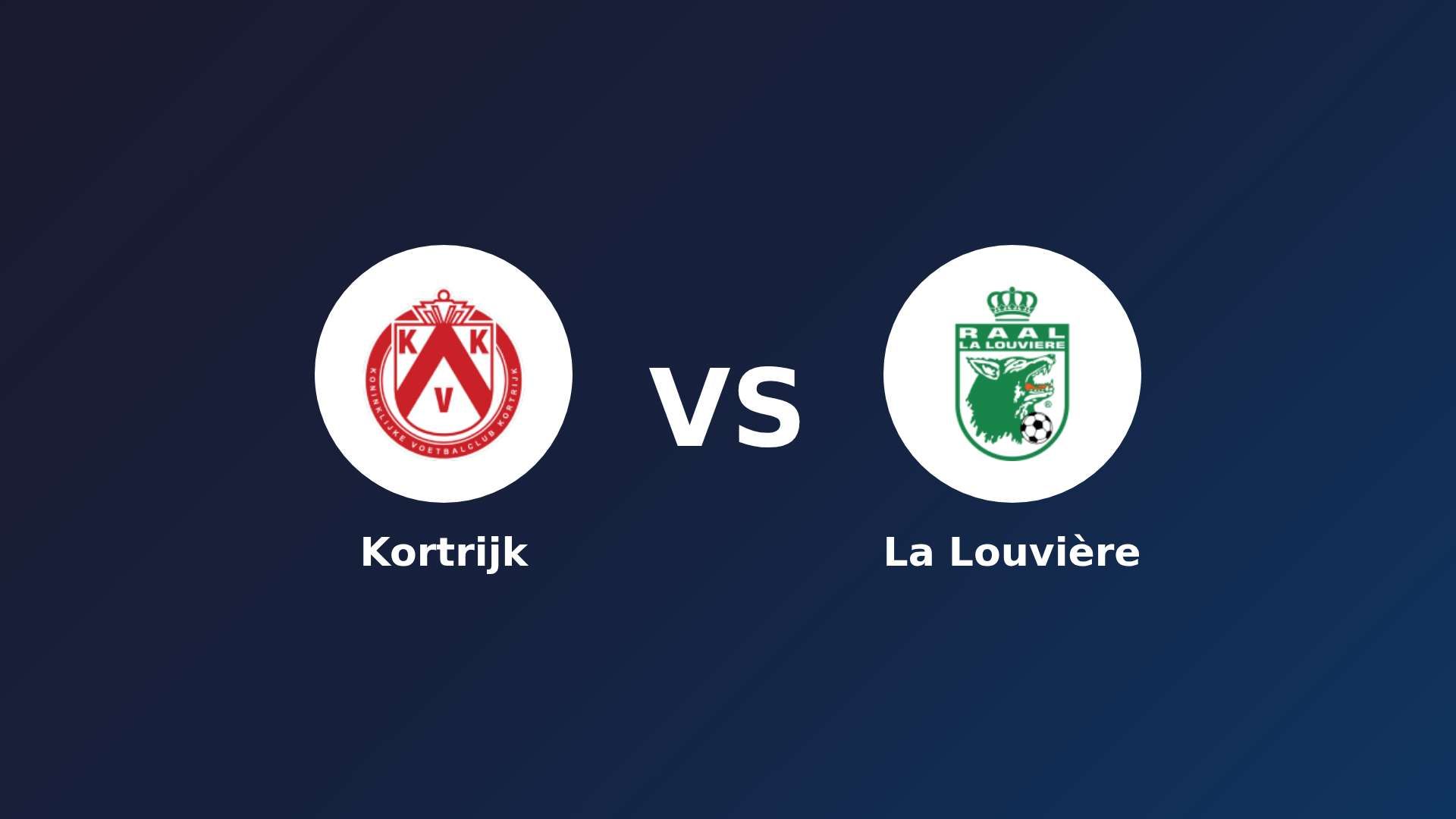 KV Kortrijk vs La Louvière