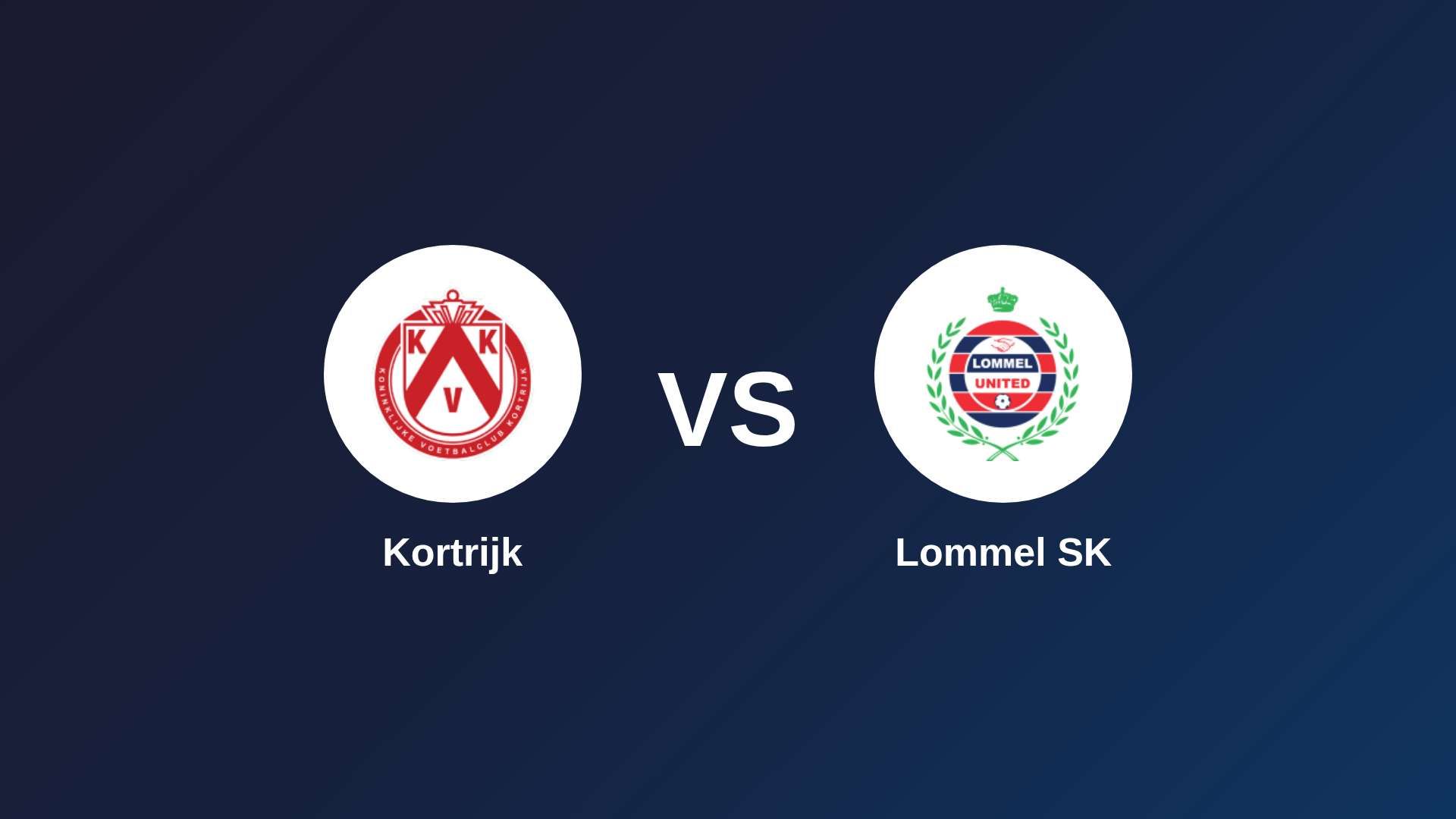 KV Kortrijk vs Lommel SK