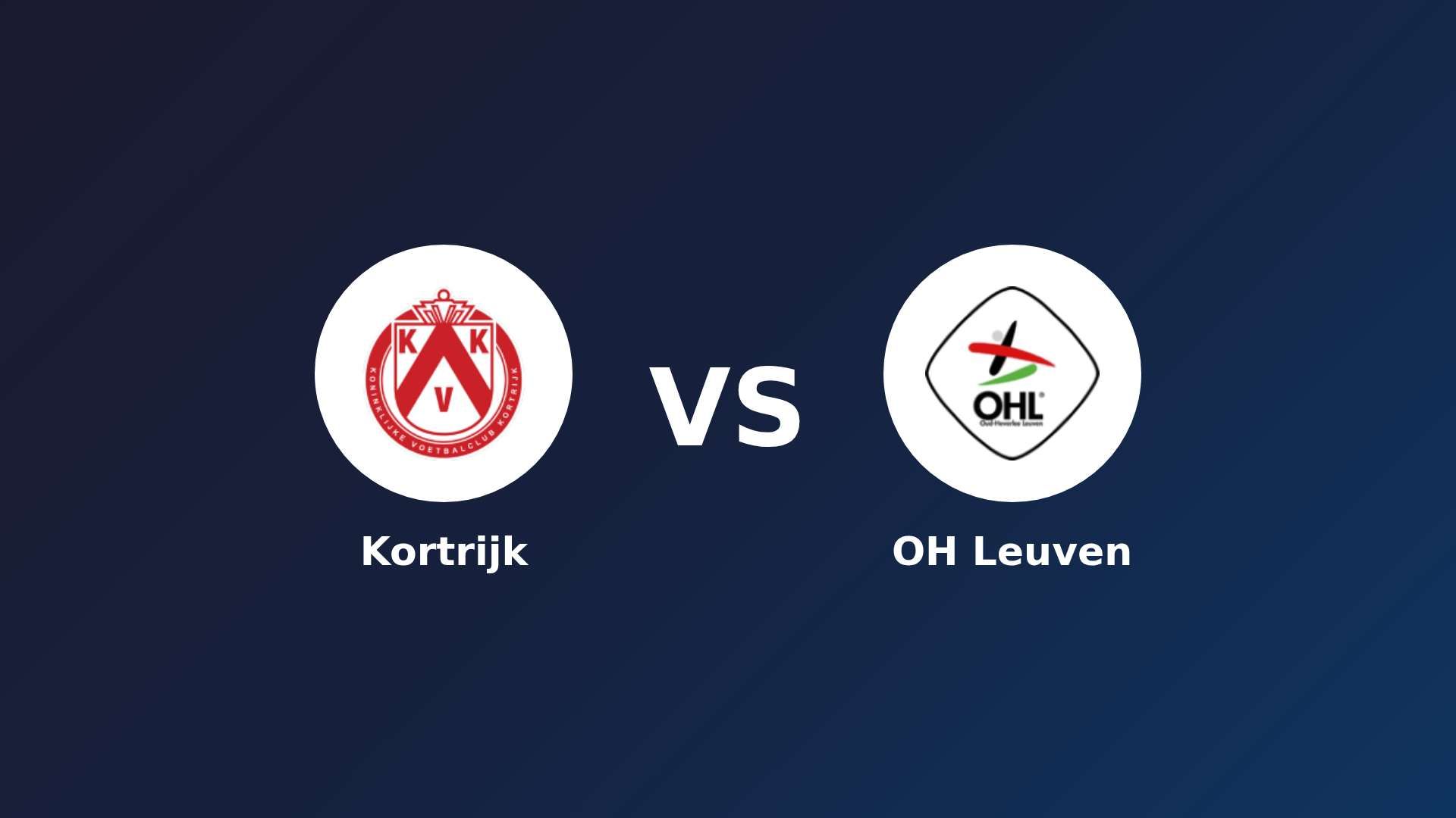 KV Kortrijk vs OH Leuven