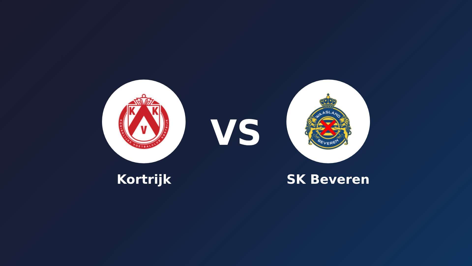 KV Kortrijk vs SK Beveren
