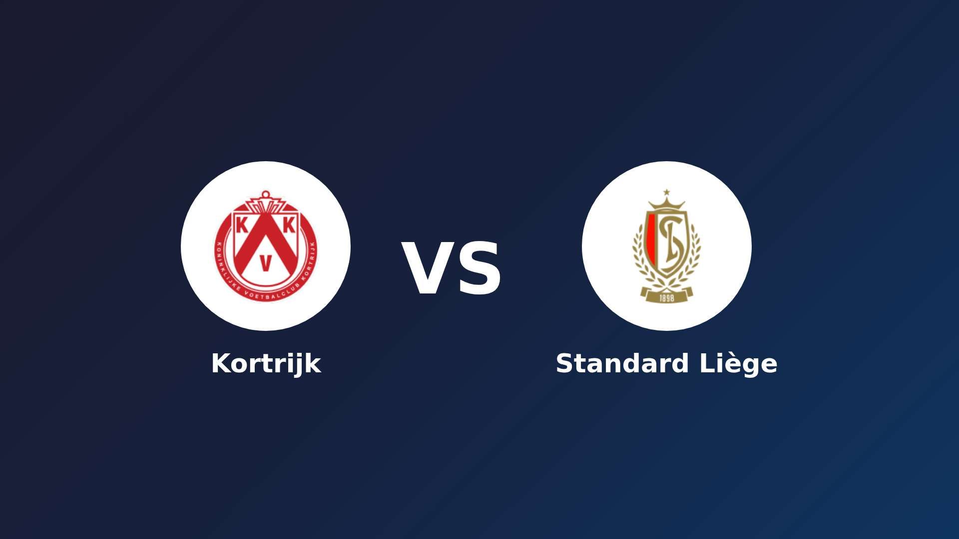 KV Kortrijk vs Standard Liège