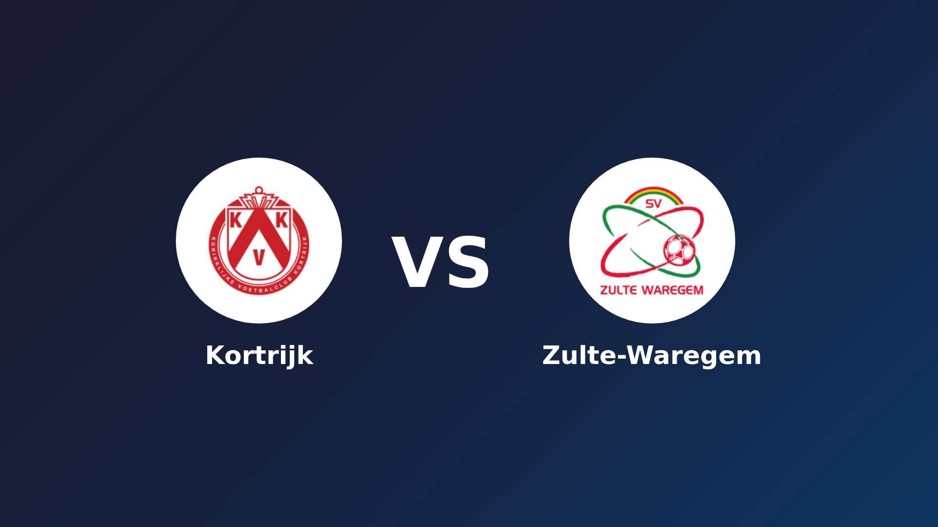 KV Kortrijk vs Zulte-Waregem