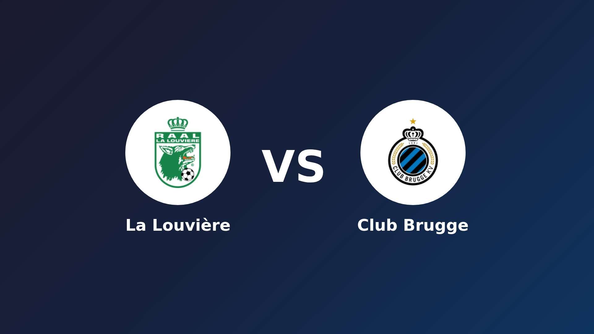 La Louvière vs Club Brugge