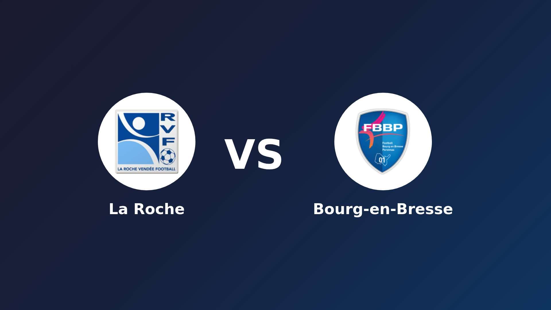 La Roche vs Bourg-en-Bresse