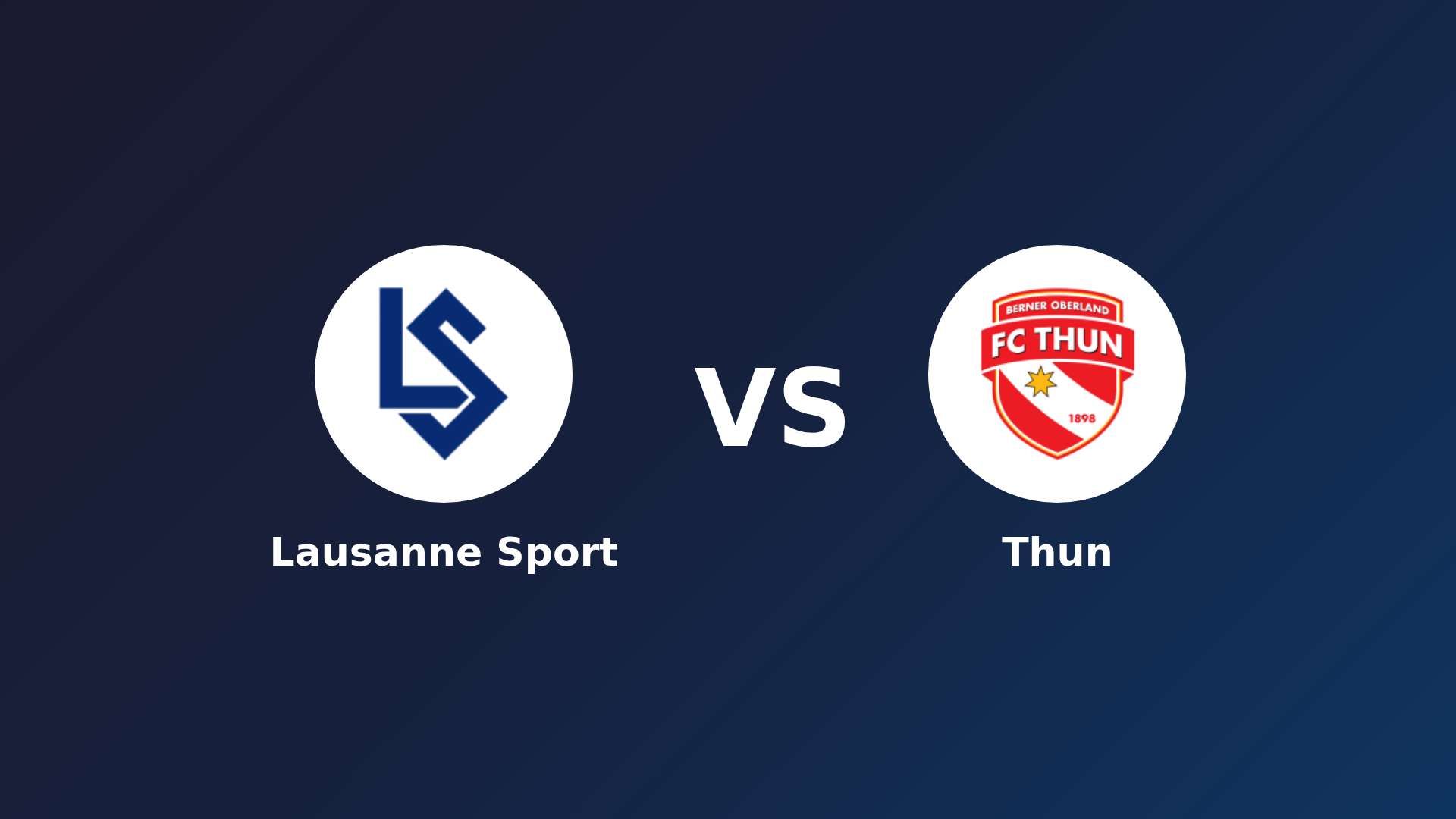 Lausanne Sport vs Thun