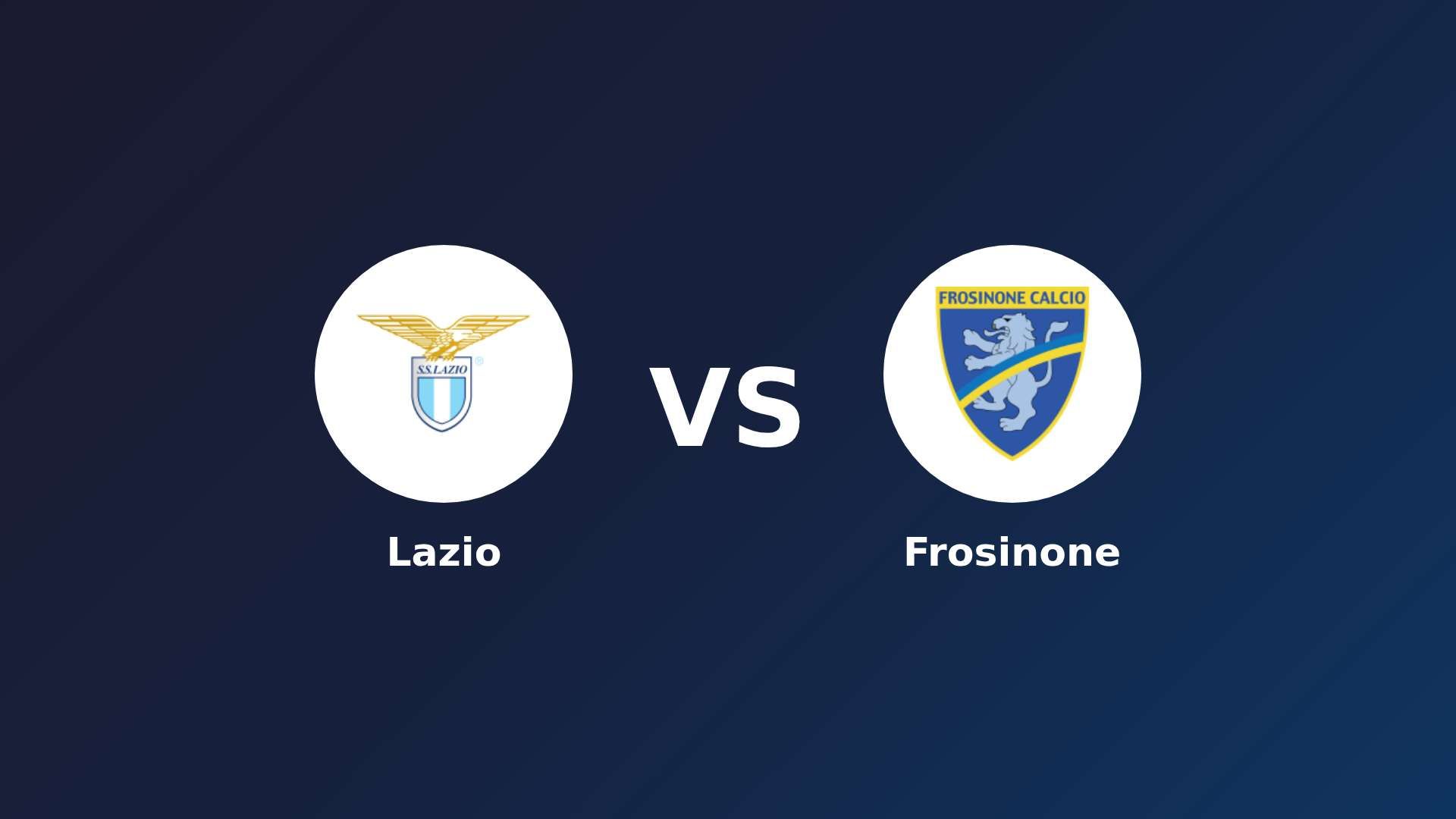 Lazio vs Frosinone