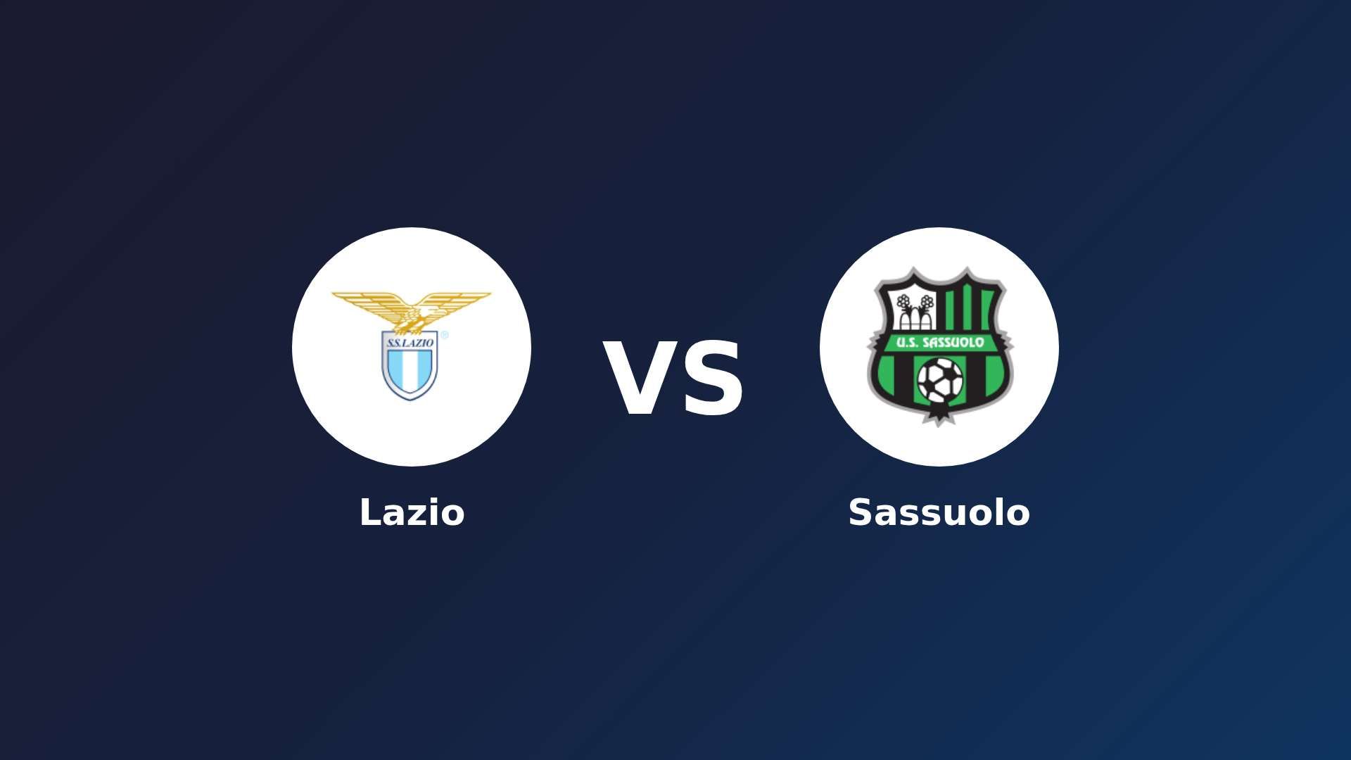 Lazio vs Sassuolo